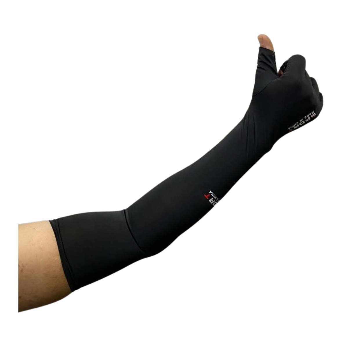 Mangas Compresión Brazo Camuflaje UV Invierno Talla Única Color Negro-3