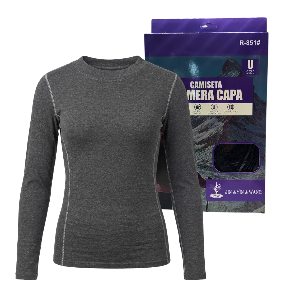 Camiseta Térmica Primera Capa Mujer Invierno Talla Única-1