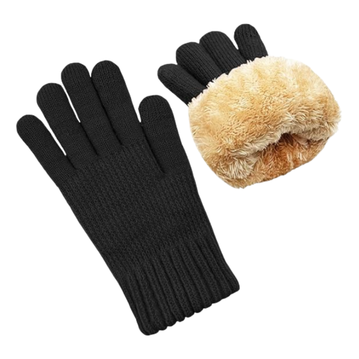 Pack 3 Guantes De Lana Térmico Para El Clima Frío Con Chiporro-0