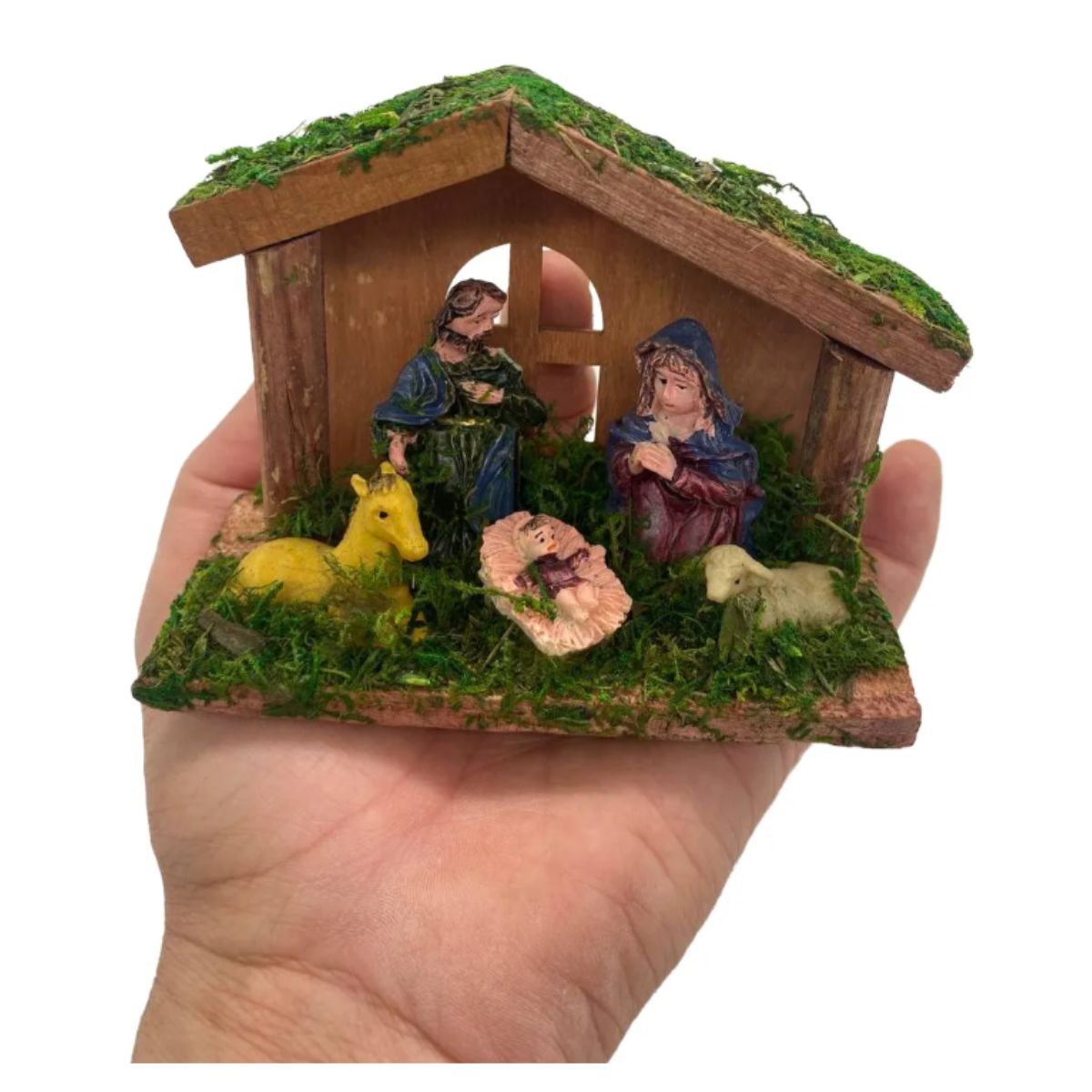 Pesebre Navideño 12x9x5 cm Decoración Navidad 2025-2