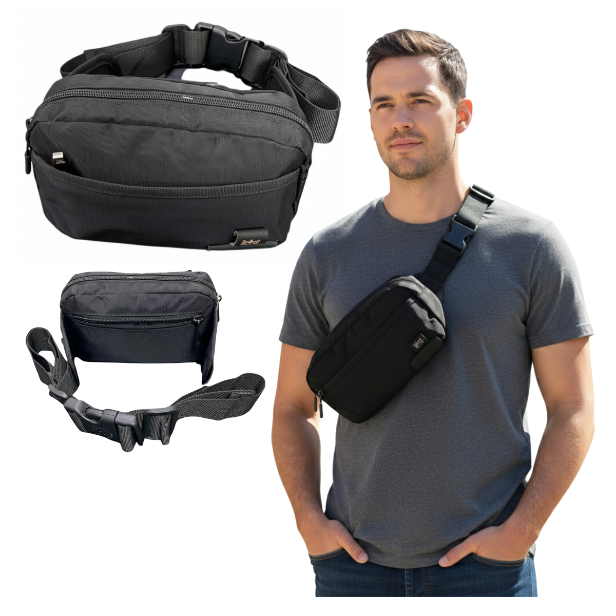 Banano Volunteer Bolso De Hombro Para Hombres Bolso Cruzado Casual-2