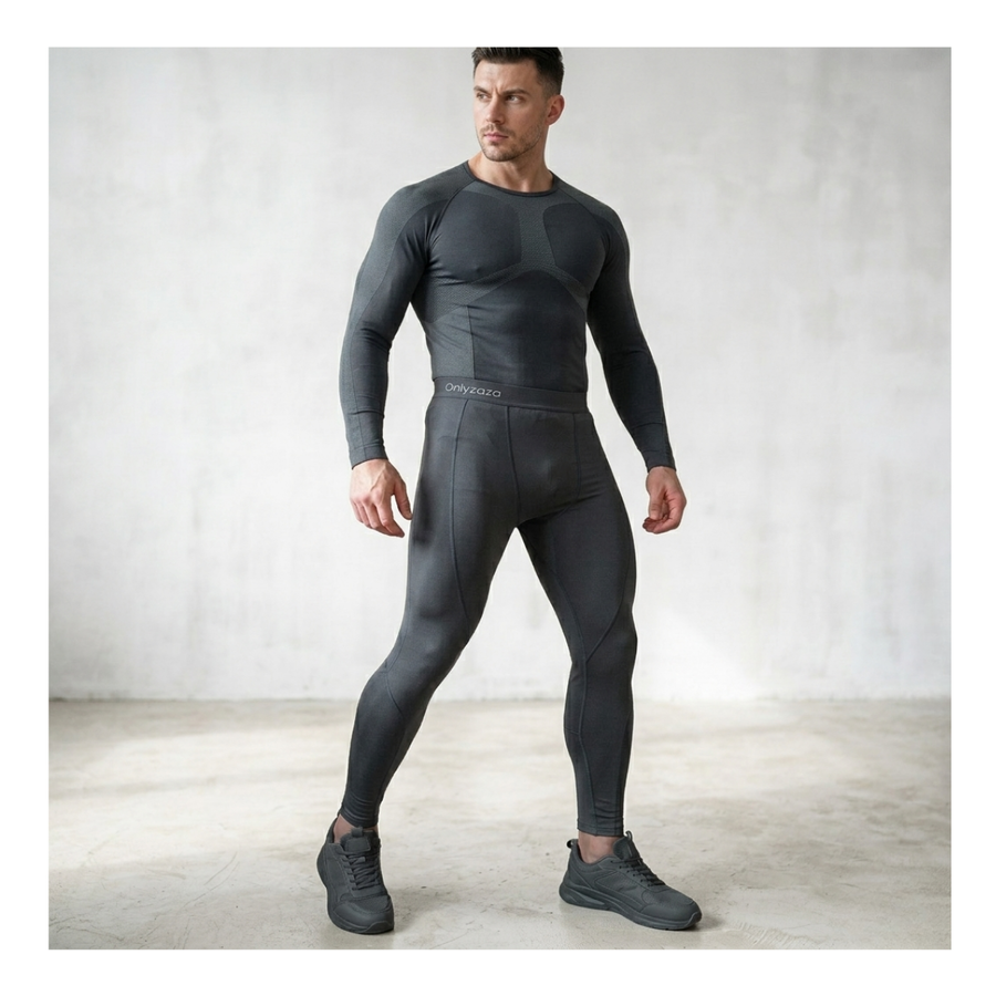 Set Primera Capa Hombre, Camiseta Y Calza Compresion Térmicos-6