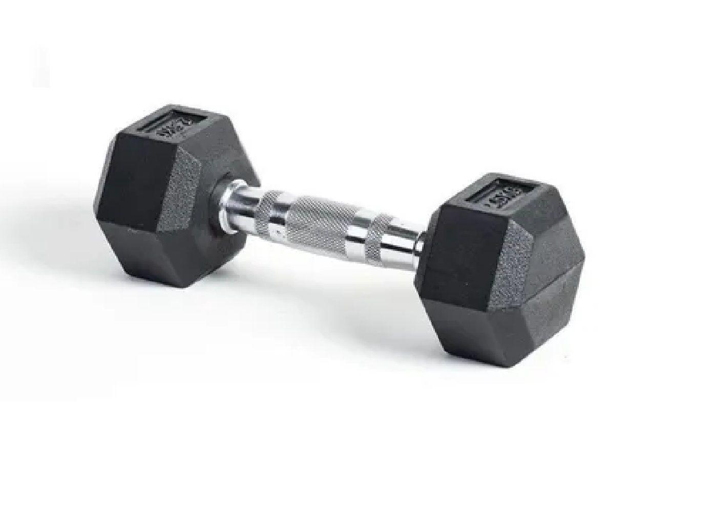 PAR MANCUERNA HEXAGONAL CAUCHO GOMA CROSSFIT FUNCIONAL 5 KG-4