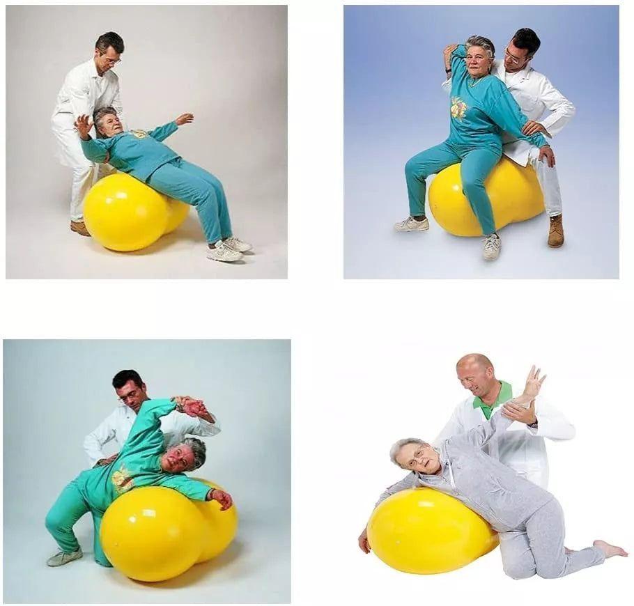 Balón Ovalado Pilates Yoga Tipo Maní 90x45cm -rehabilitación-3