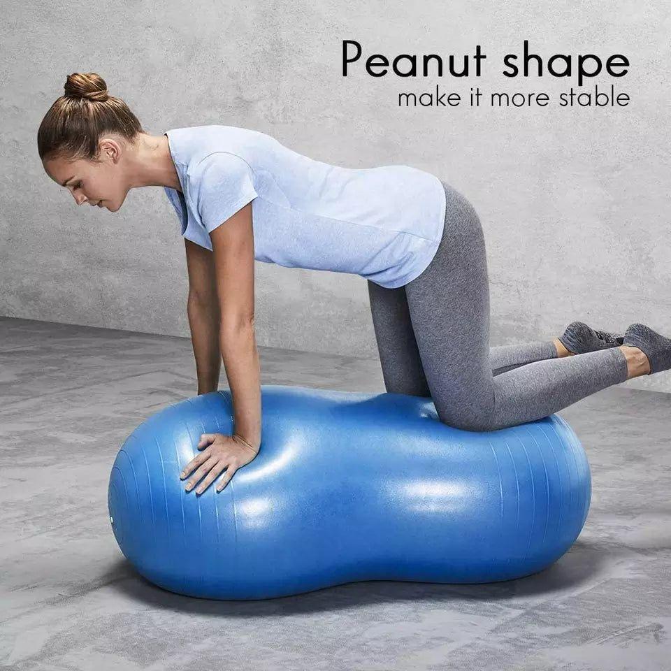 Balón Ovalado Pilates Yoga Tipo Maní 90x45cm -rehabilitación-2