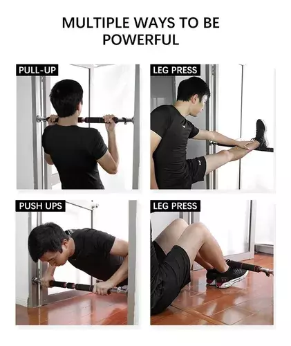 Barra Para Puerta Ajustable Ejercicios Pullups Dominadas 60-100cm-4