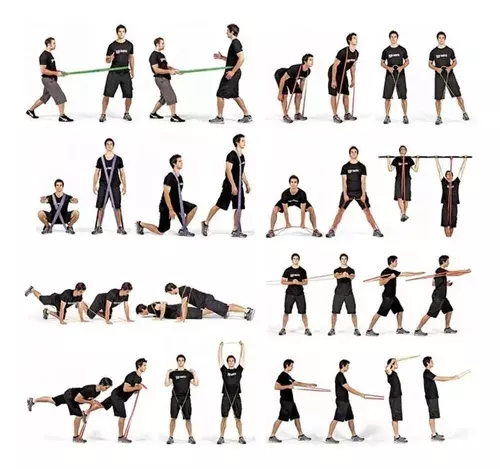 Banda De Resistencia Elastica Crossfit Calistenia 100% Latex -45MM-4