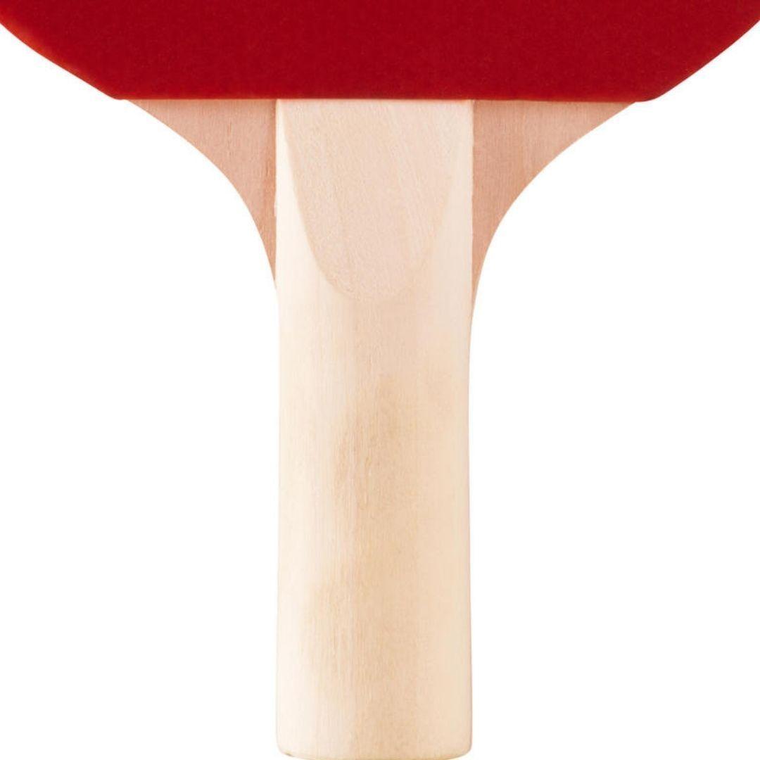Set Paleta Raqueta Ping Pong + 3 pelotas - mango madera natural-3