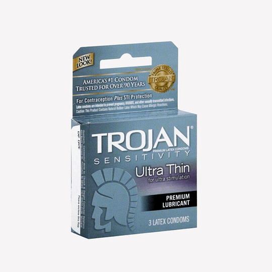 Pack x 3 Condón Trojan Ultra Delgado-0