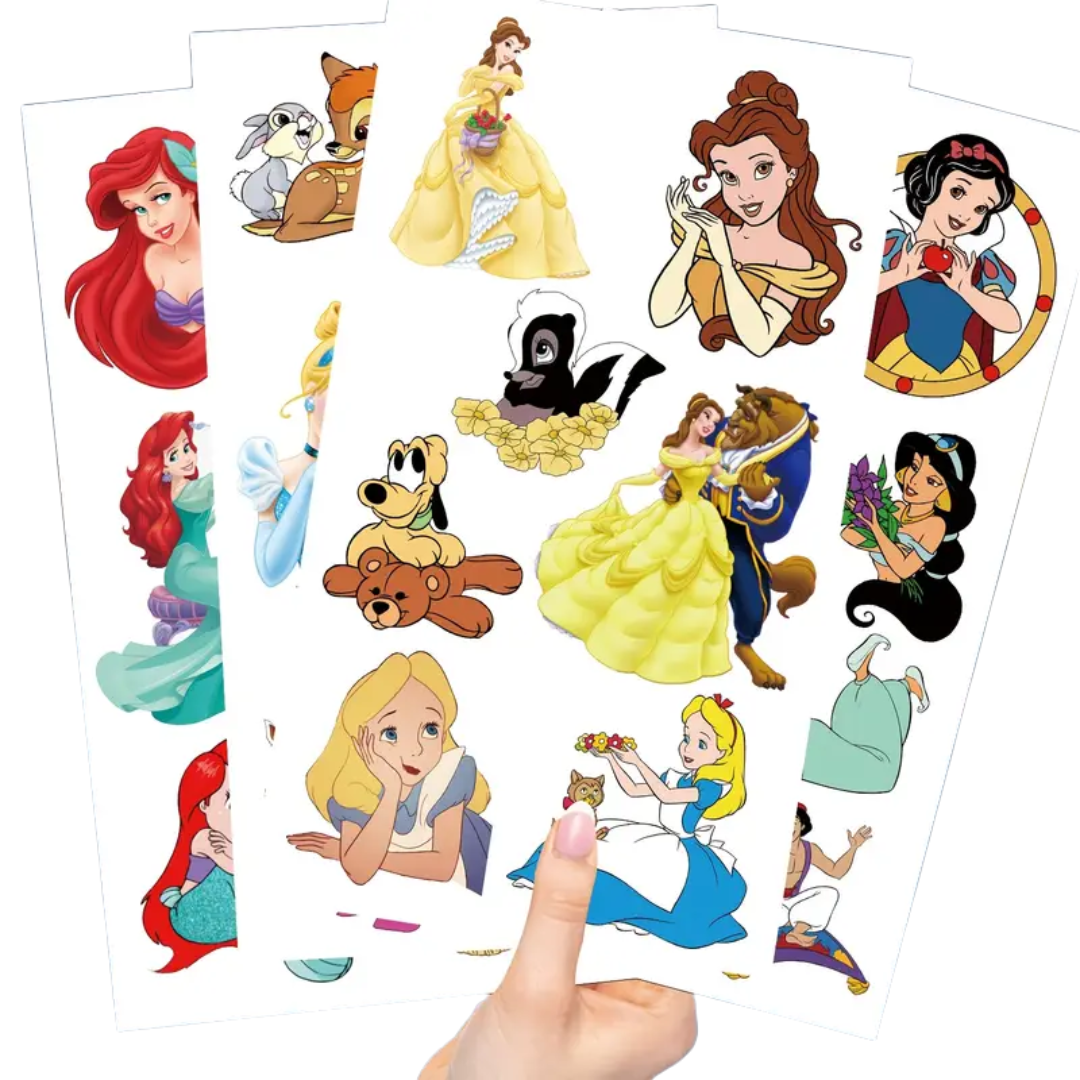 10 Hojas Tatuajes Temporales Disney Infantil Niños-2