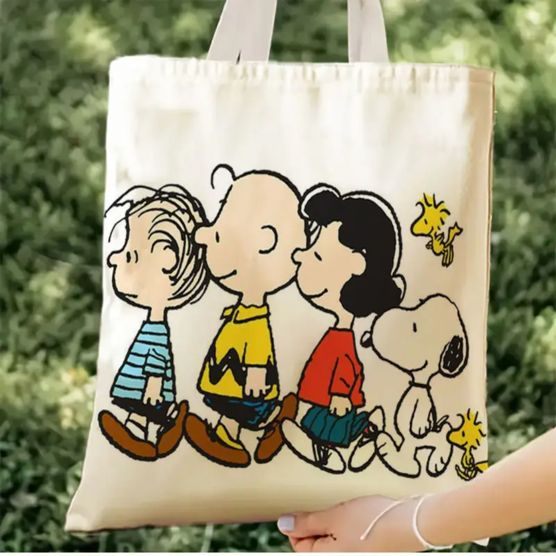Bolso Snoopy Tela Diseño Retro Bolsa-2