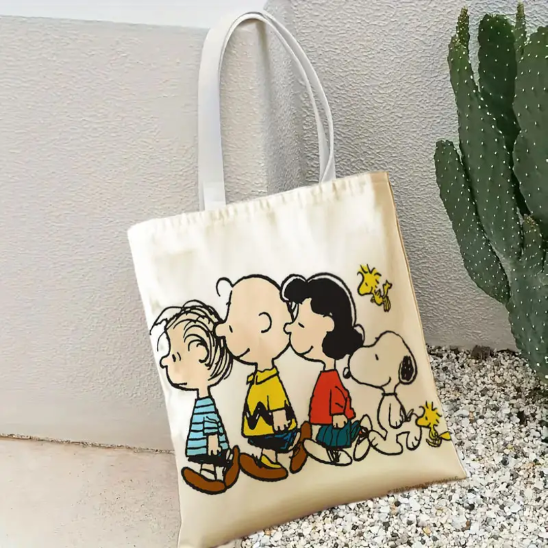 Bolso Snoopy Tela Diseño Retro Bolsa-3