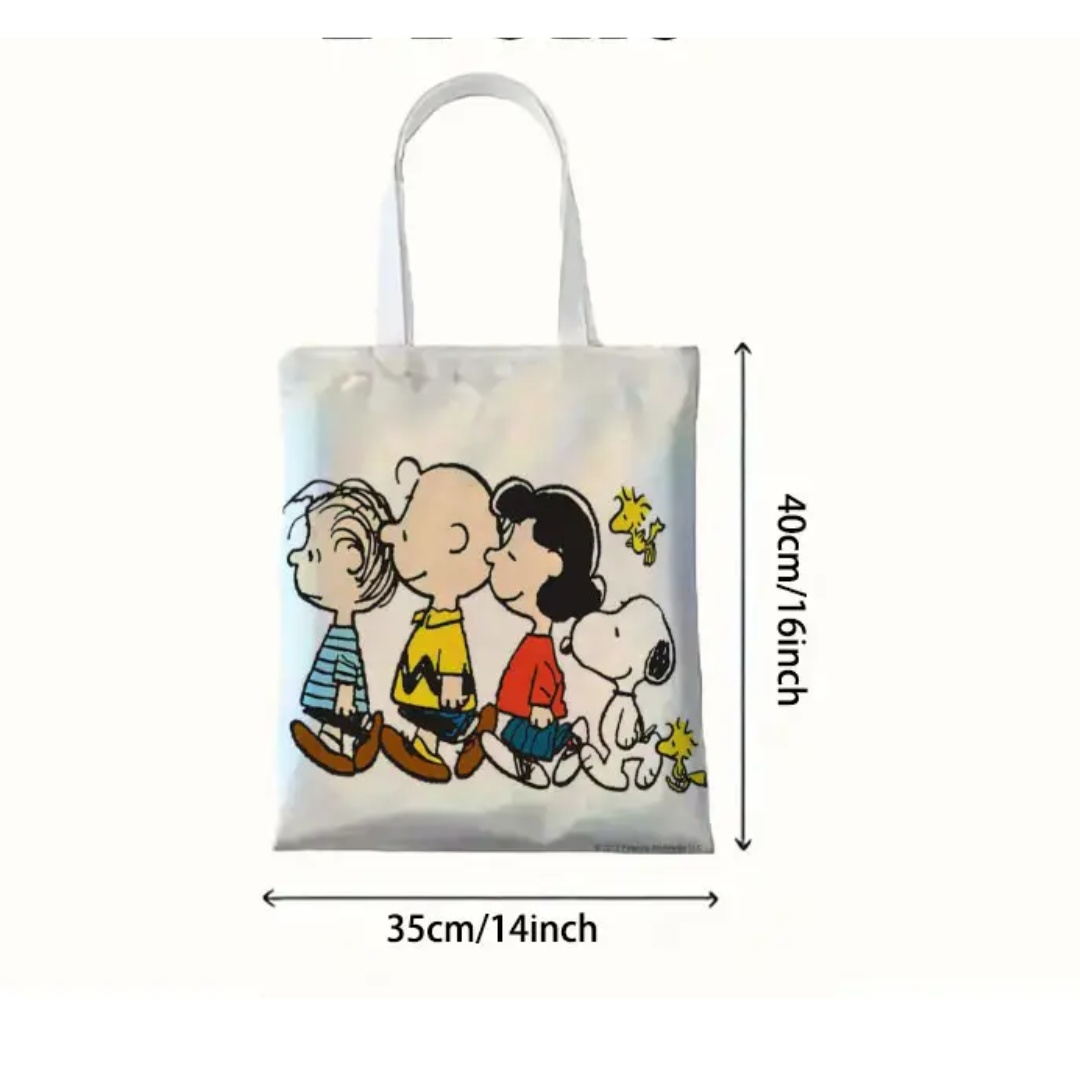 Bolso Snoopy Tela Diseño Retro Bolsa-4