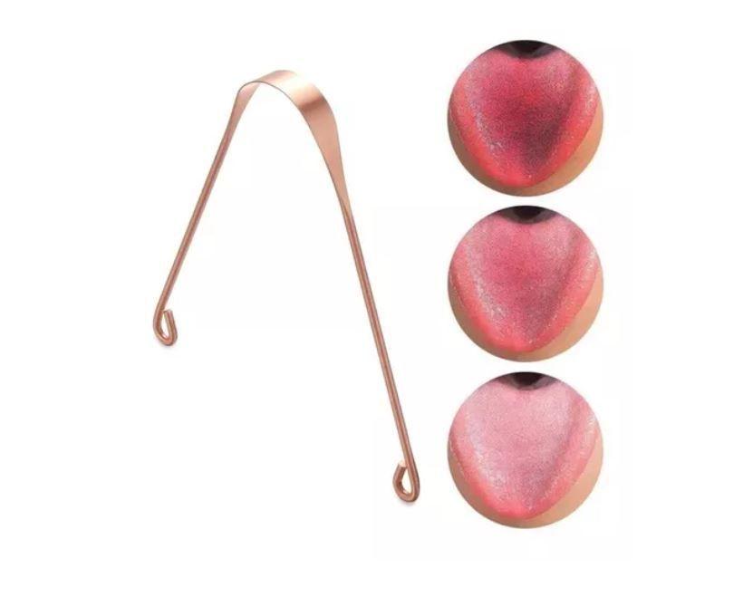 Limpiador de lengua de cobre higiene personal-0