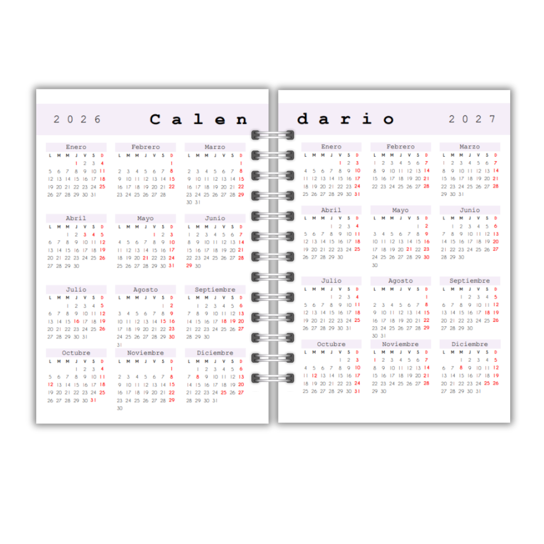 Agenda Psicóloga Profesiones 100 hojas tamaño A5 Diseño 1-2