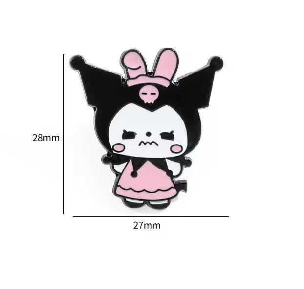 Pack 8 Pines Hello Kitty Sanrio Broches Cute Kuromi Melody-3