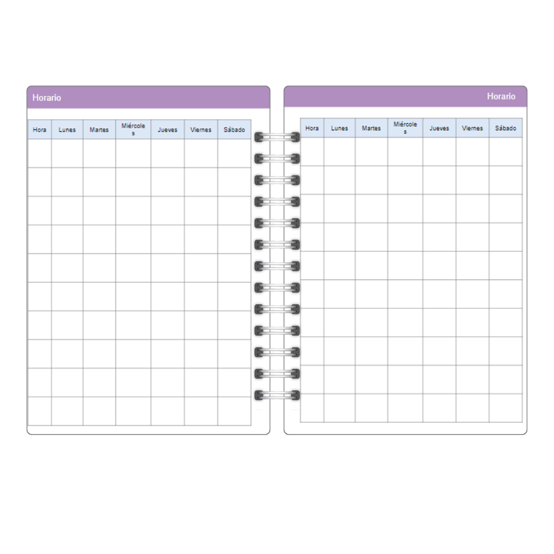 Agenda docente profesora A5 Anual Papelería Personalizada 1-2