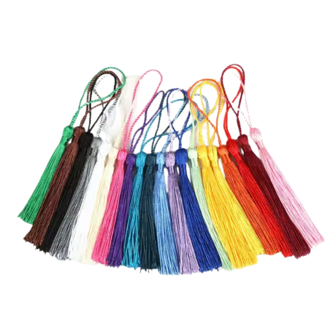 100 Borlas Manualidades Arte Agendas Llaveros Etc-2