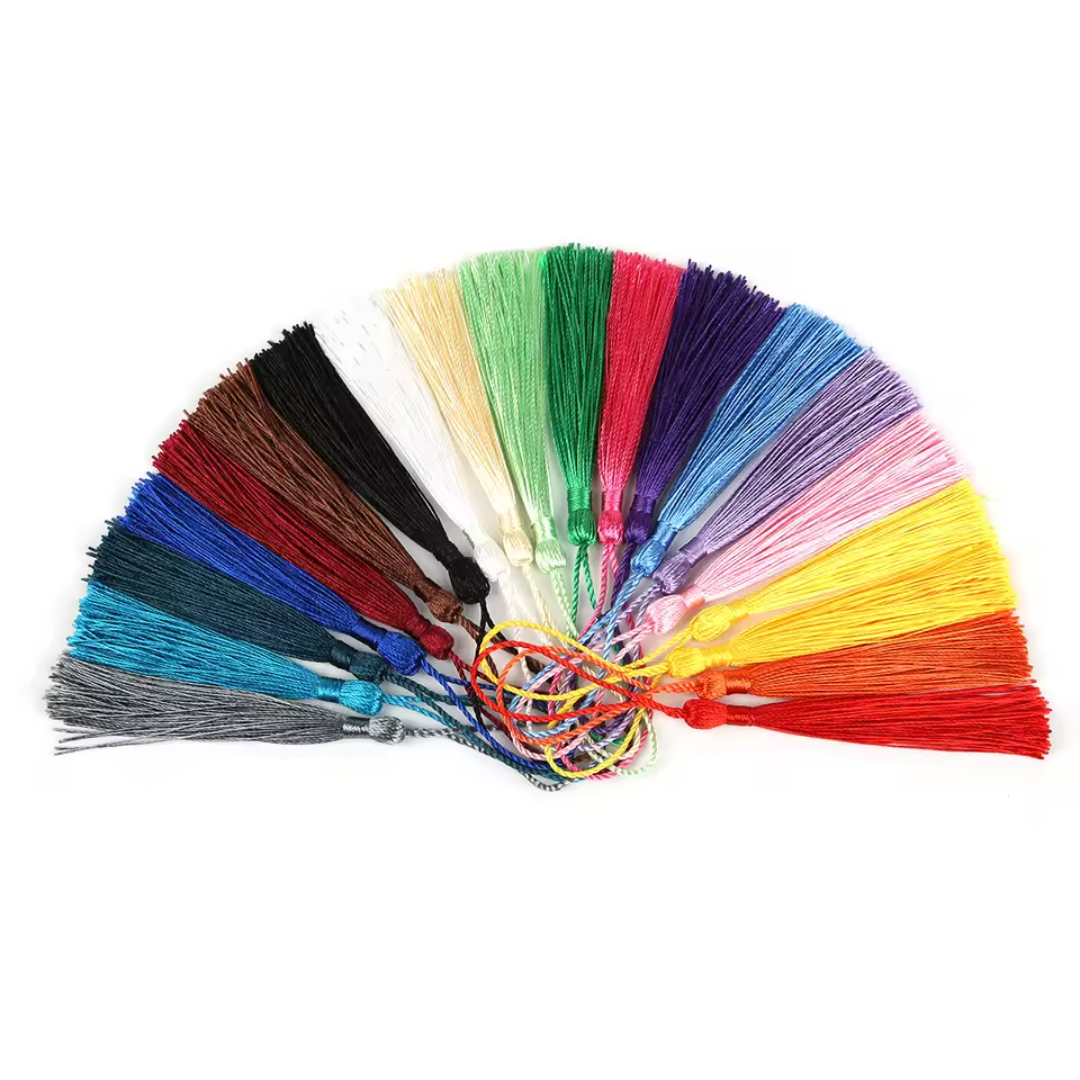 100 Borlas Manualidades Arte Agendas Llaveros Etc-3