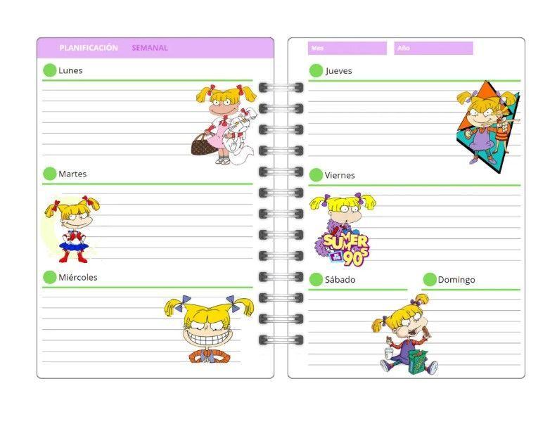 Agenda Angelica Pickles Rugrats 200 Pág Papeleria Kawai-2