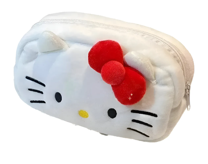 Estuche Cosmetiquero De Felpa Hello Kitty Forrado-0