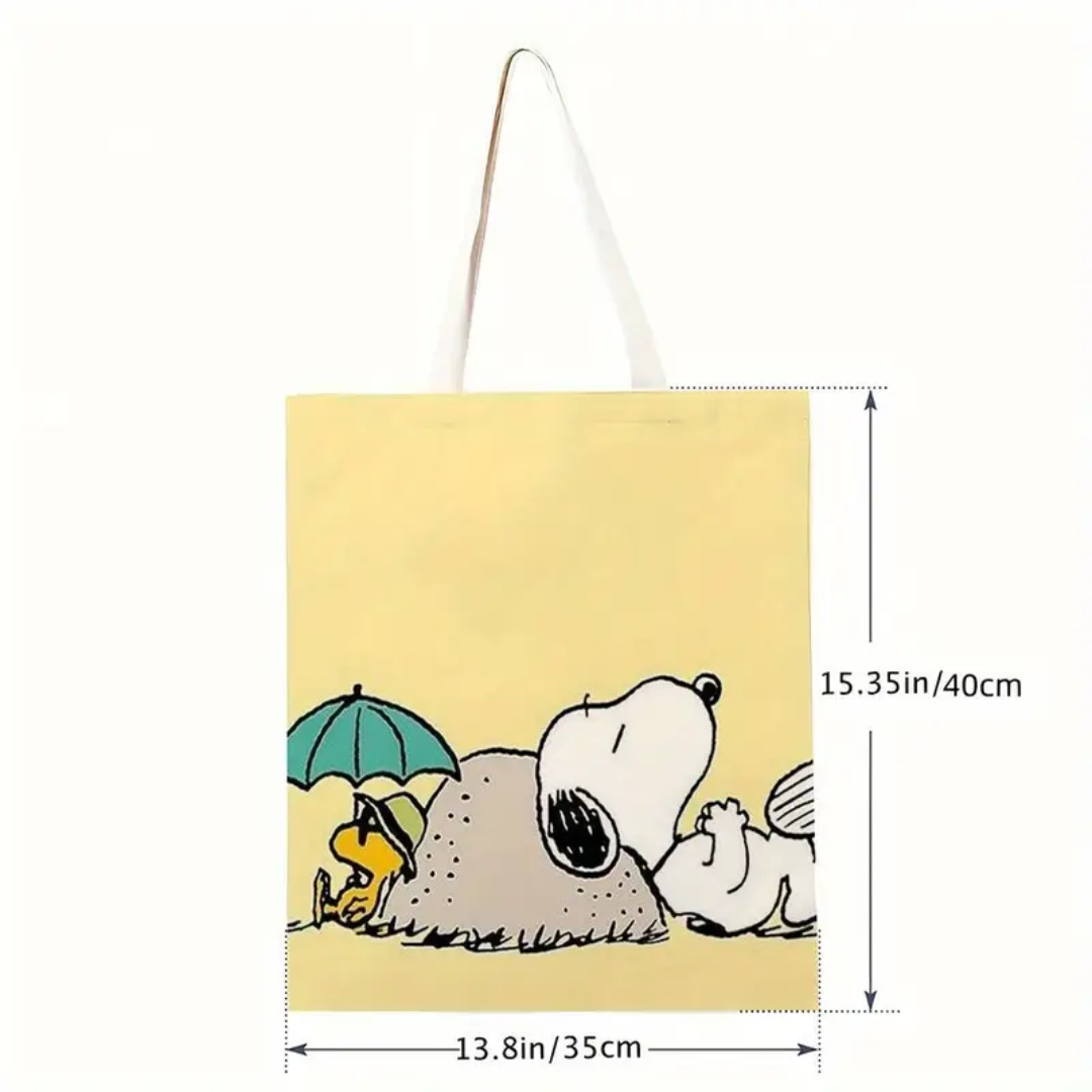 Bolso Snoopy Tela Diseño Retro Bolsa Clasico-2