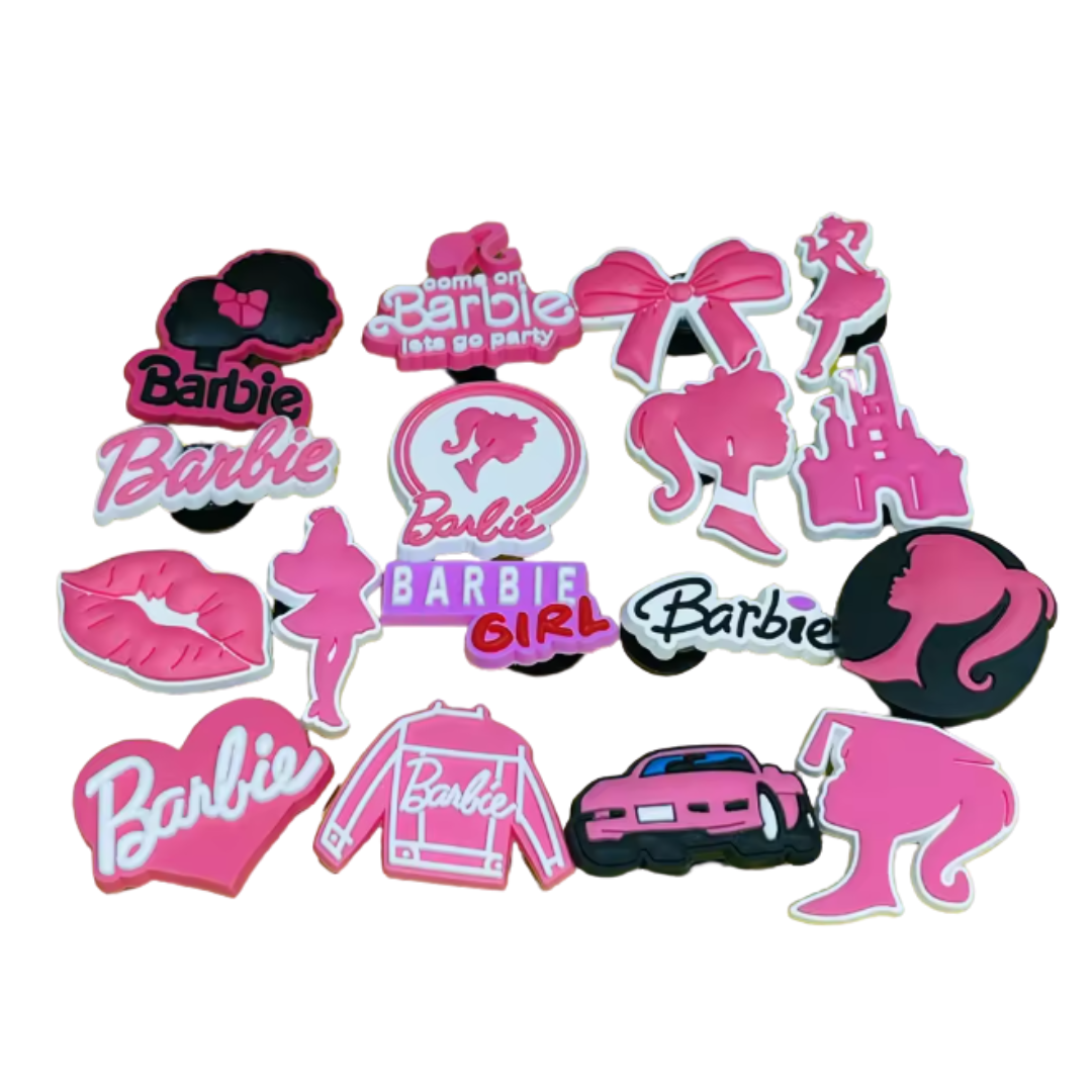 Pack 17 Charms Barbie Compatibles Con Crocs Pin-0