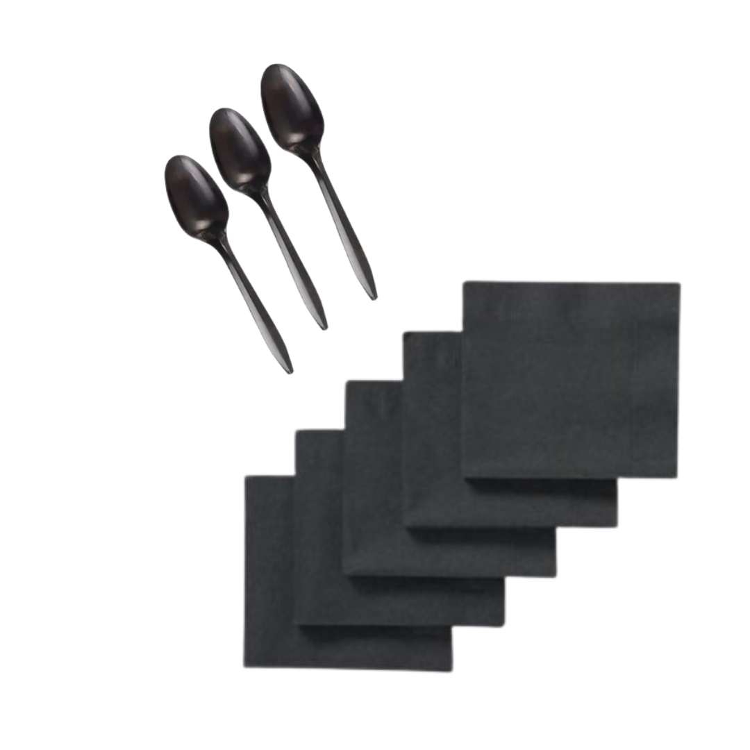 X50 Platos Fútbol + Vasos + Bolsas + Cubiertos + Servilletas -2