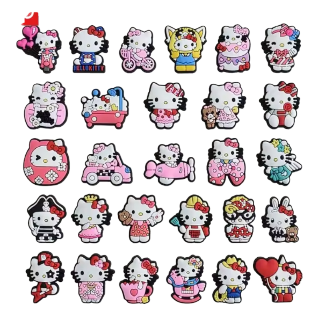 Pack 28 Charms Hello kitty sanrio Compatibles Con Crocs Pin-0