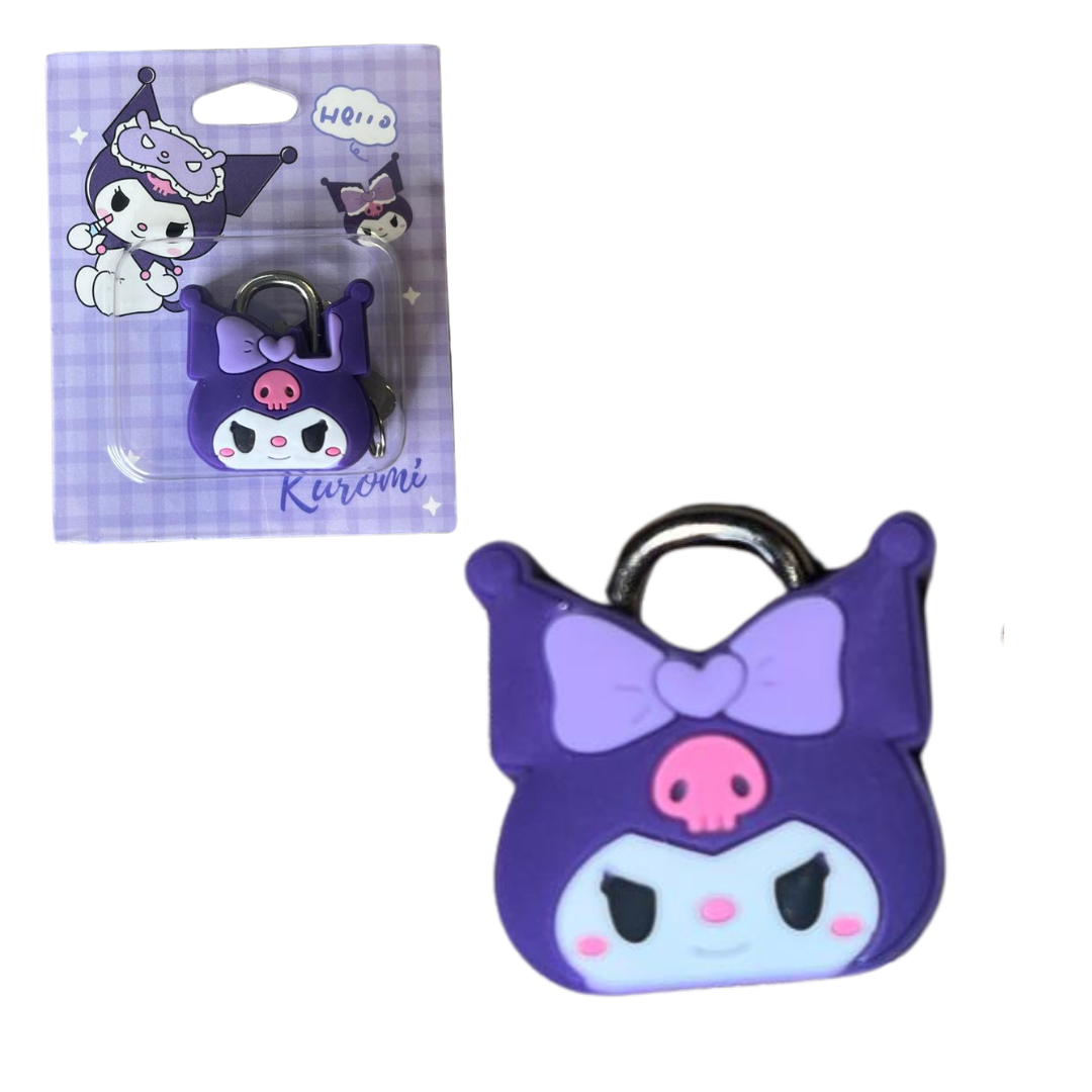 4 Candados Kuromi Hello Kitty Melody Sanrio Diario De Vida-2
