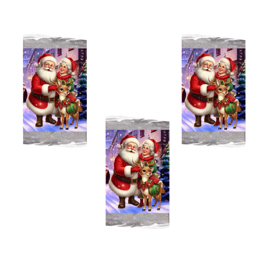 Pack 50 Chocolates Navideños 5 Diseños Navidad Santa Claus-2