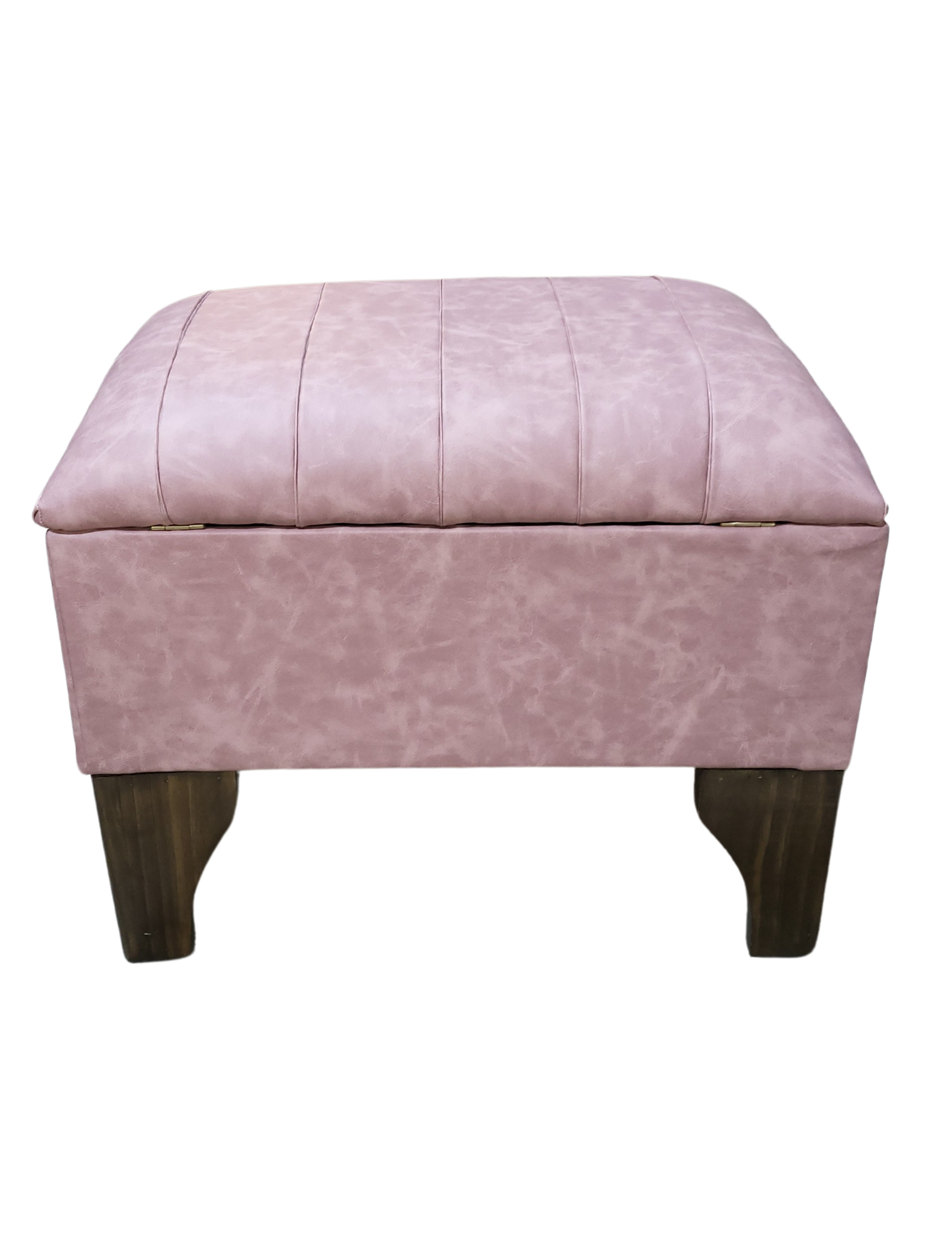 Banqueta Baúl Palo Rosa Eco Cuero 60x40x45x20  Muebles Rimar-3