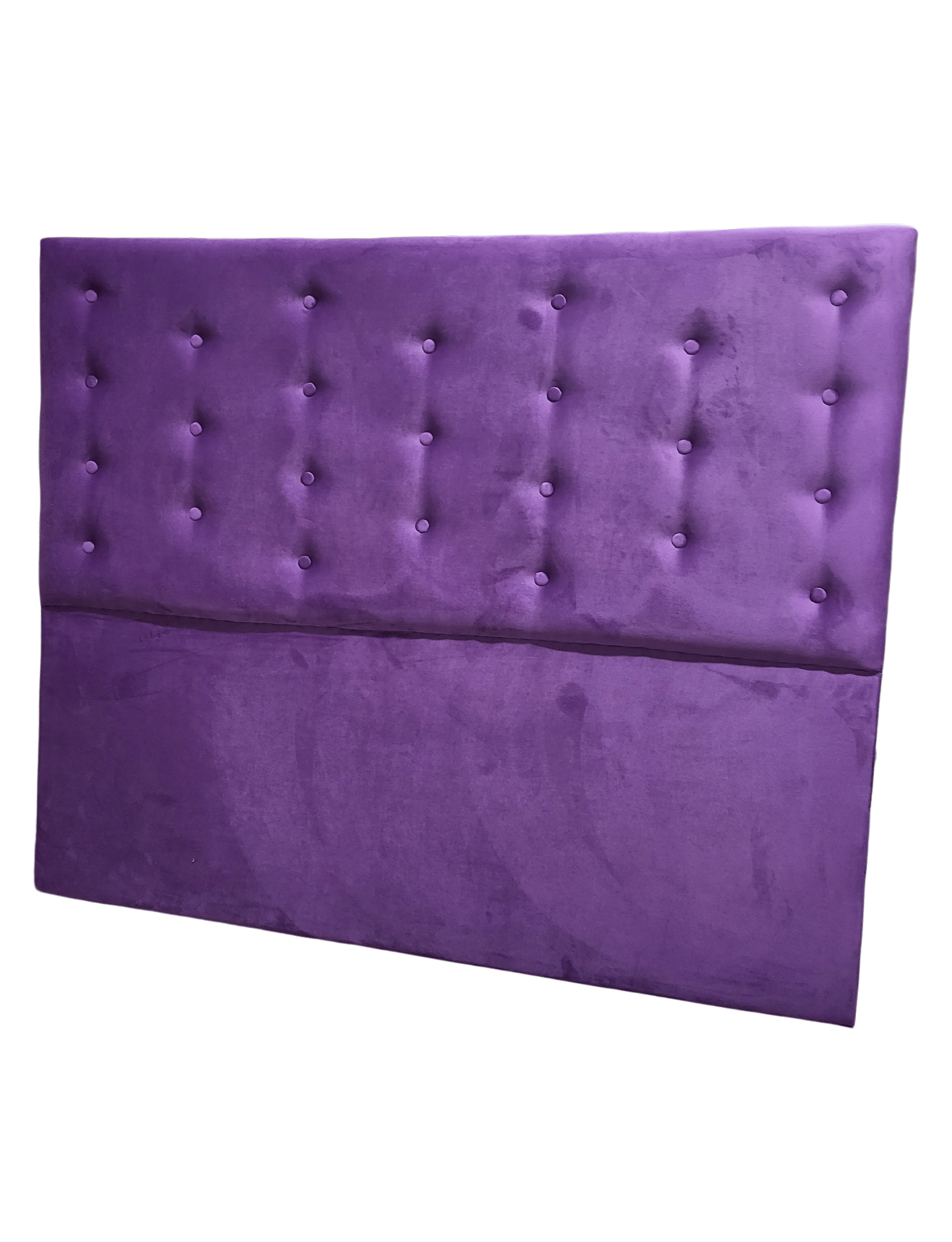 Respaldo Botoné Con Base 2P Morado Diamante Felpa-3