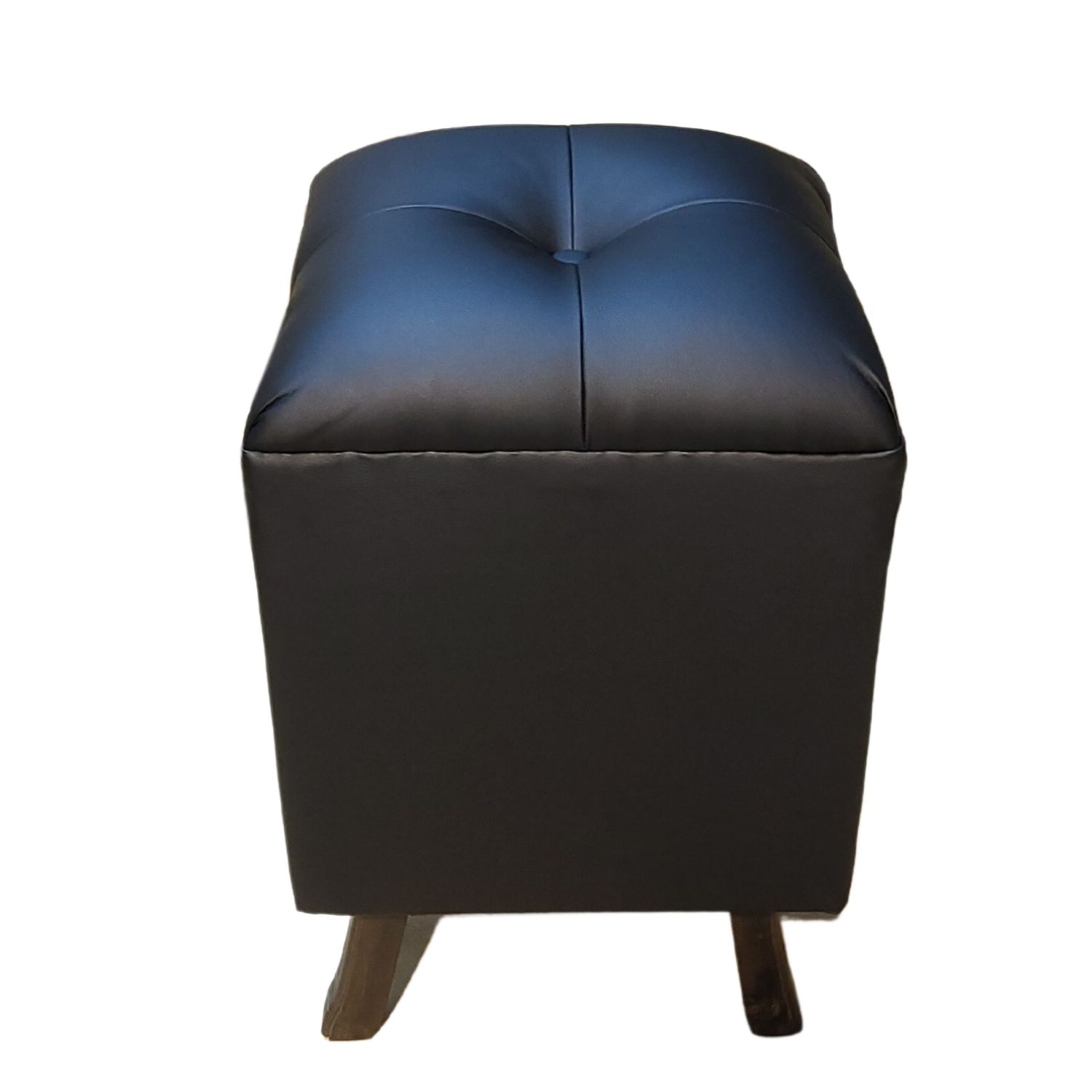 Pouf Negro Eco Cuero Muebles Rimar-5