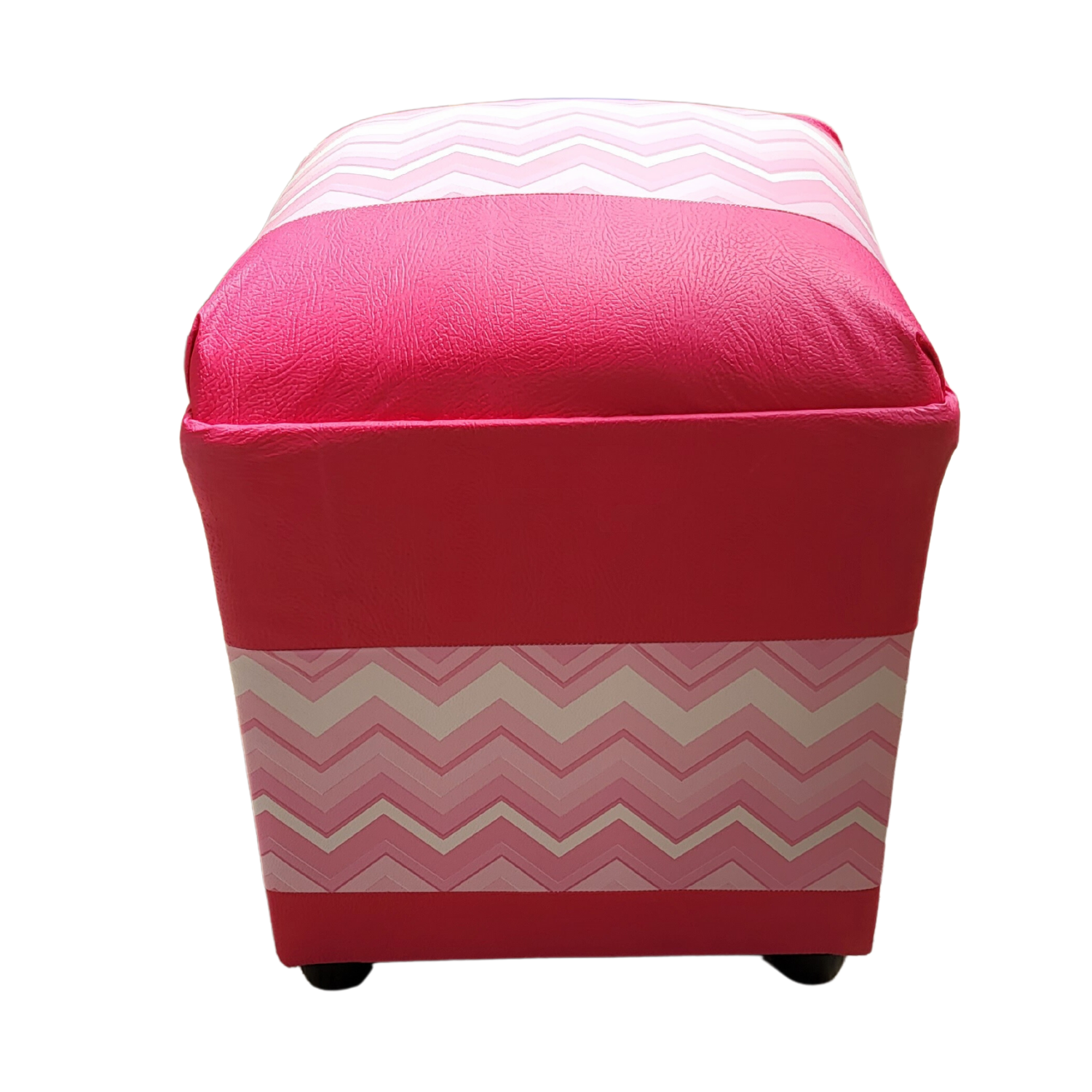 Pouf Bicolor Eco Cuero Muebles Rimar-4