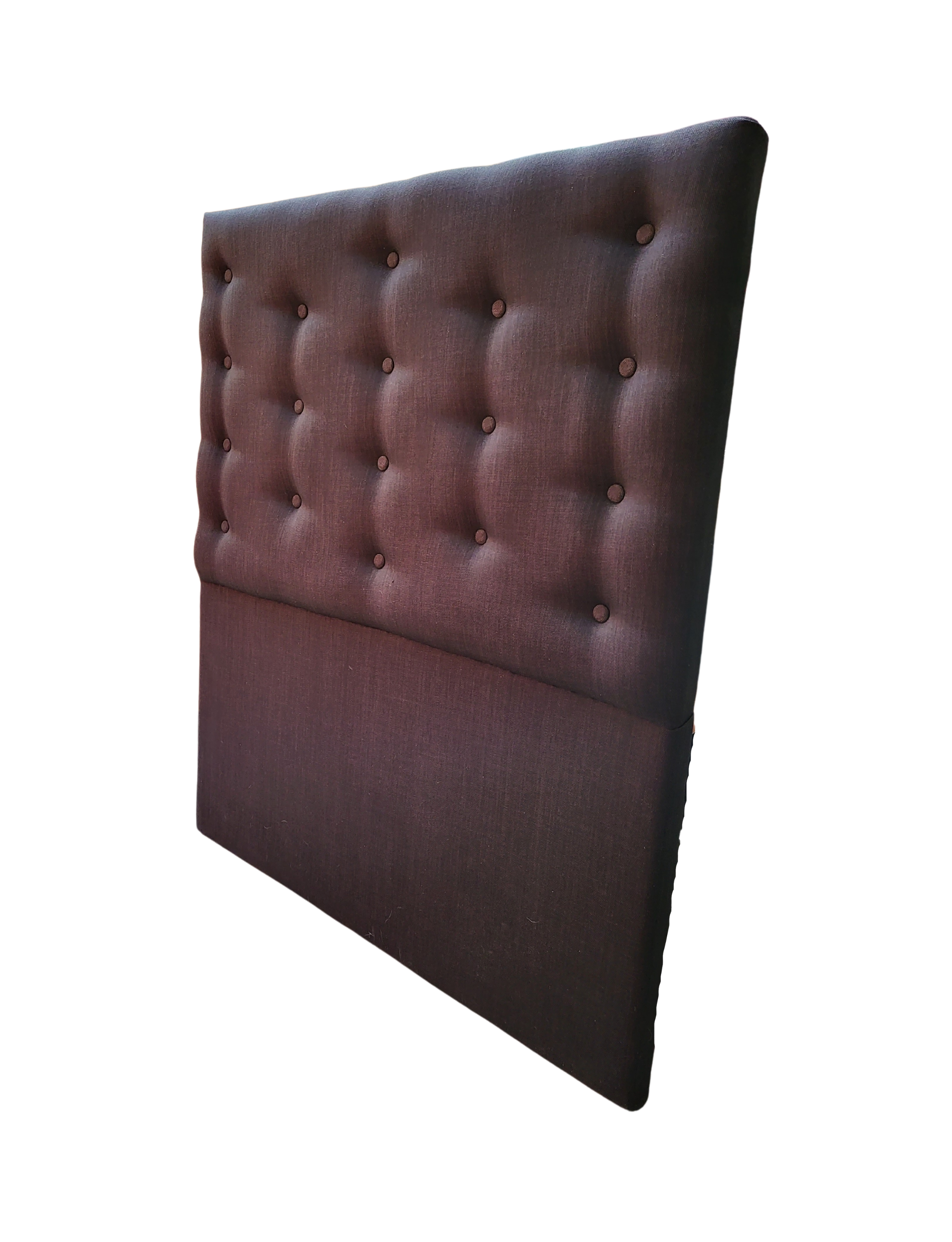 Respaldo 1.5 Plazas a Piso Botone Negro Lino Muebles Rimar-3
