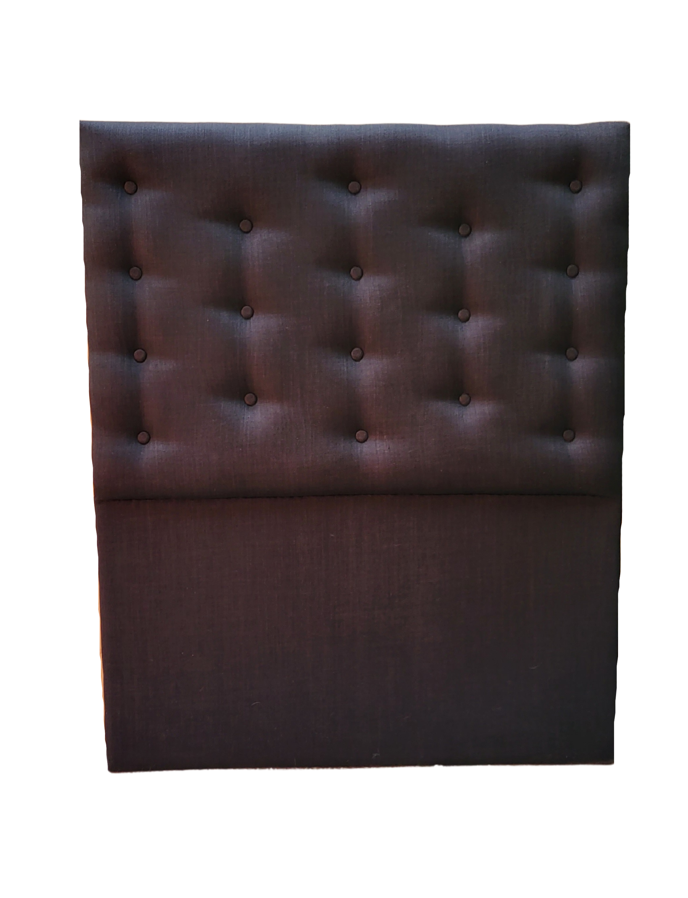 Respaldo 1.5 Plazas a Piso Botone Negro Lino Muebles Rimar-2
