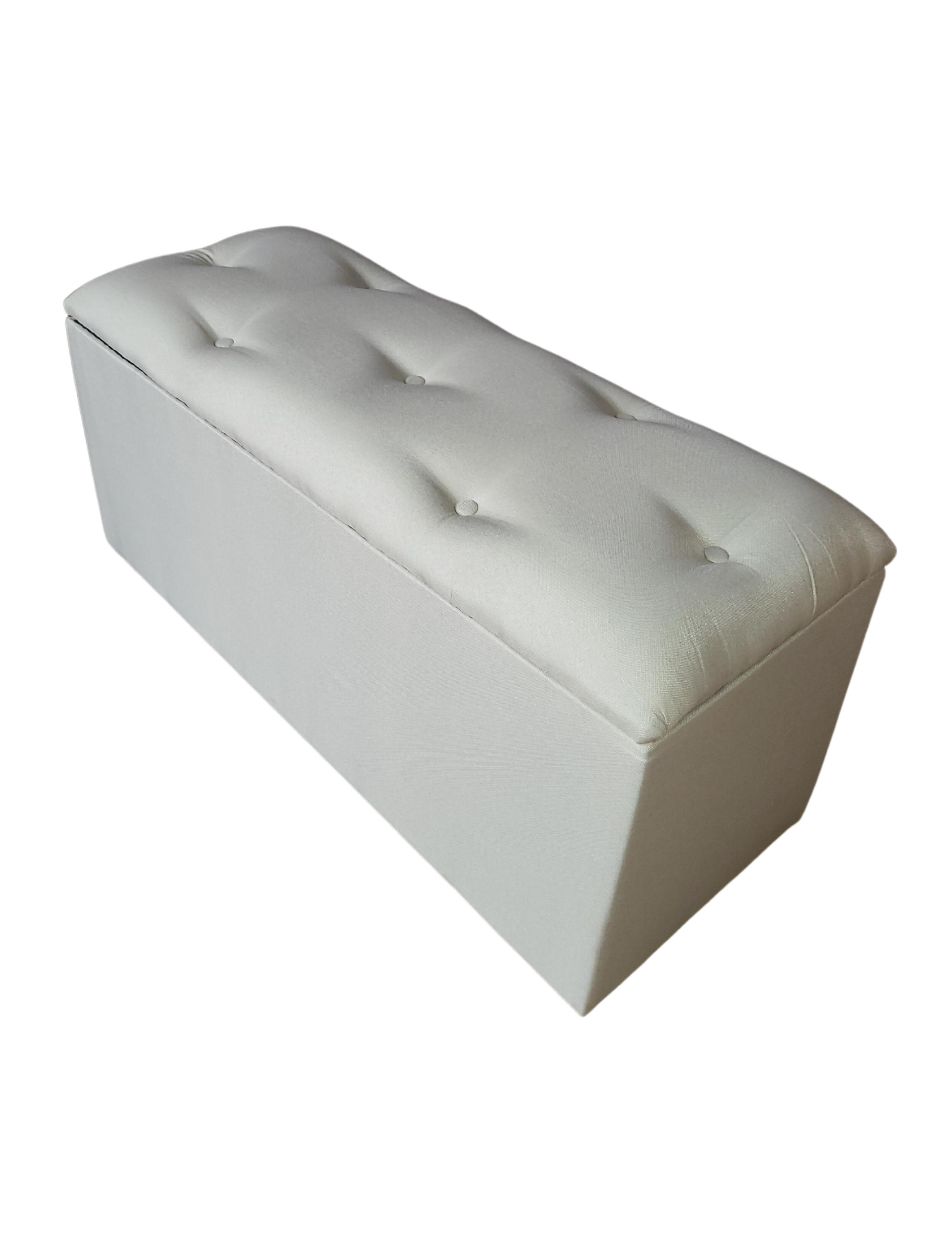 Baul Botone XL Crudo Lino 105X40X50X40 Rimar-2