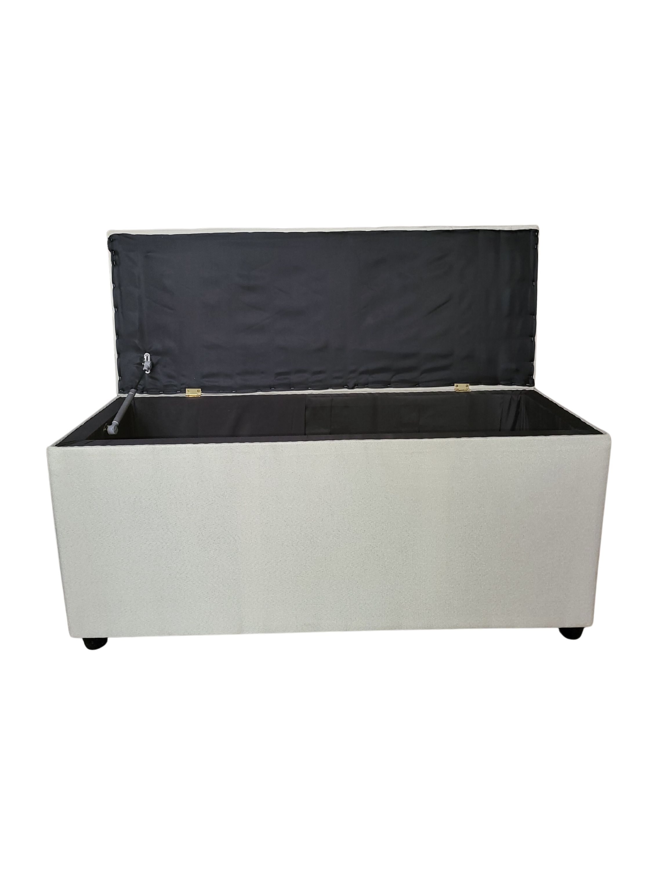 Baul Botone XL Crudo Lino 105X40X50X40 Rimar-4
