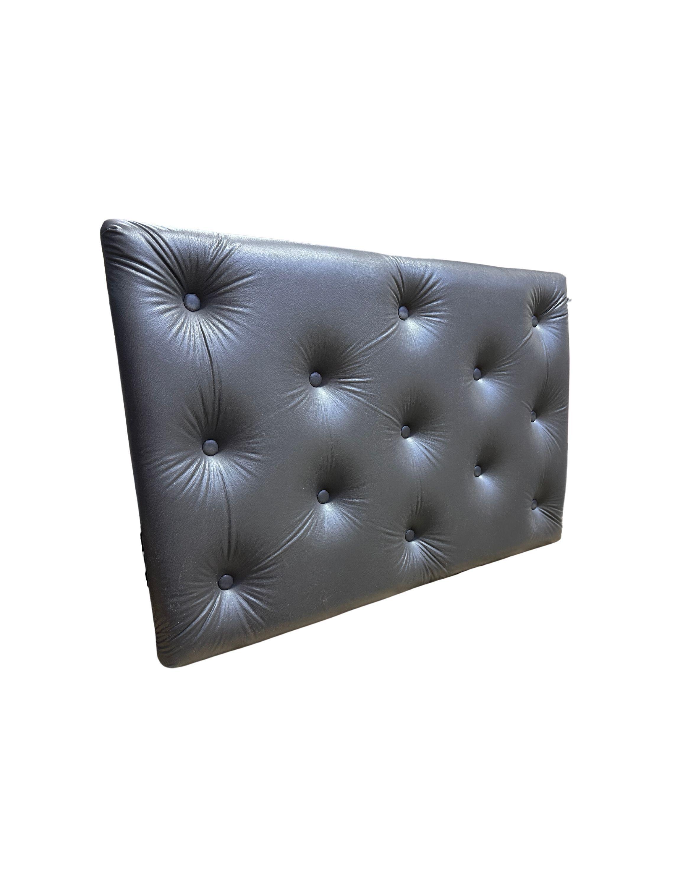 Respaldo 1 Plaza Gris Eco cuero Muebles Rimar-5