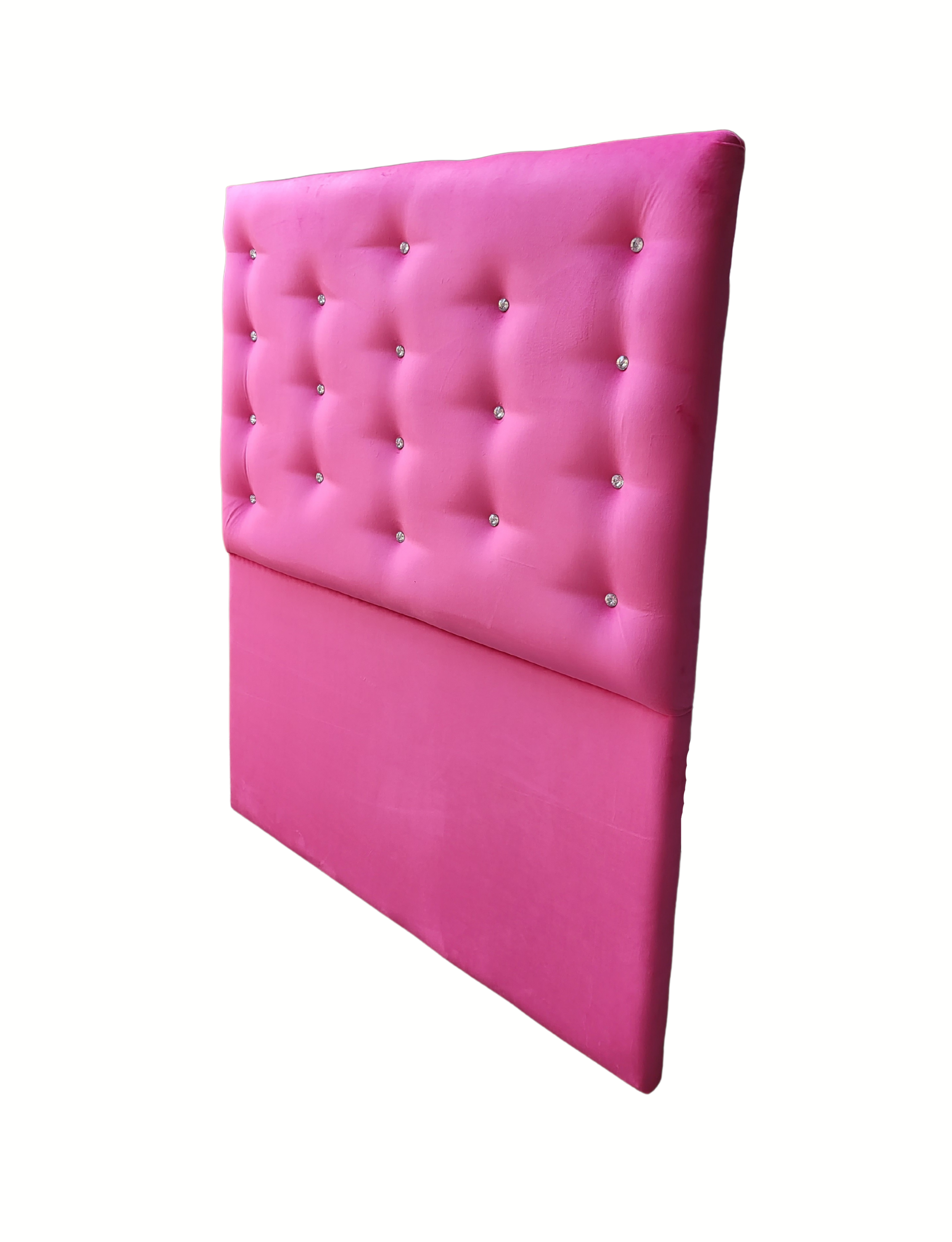 Respaldo 1.5 Plazas a Piso Botón Diamante Fucsia Rimar-2