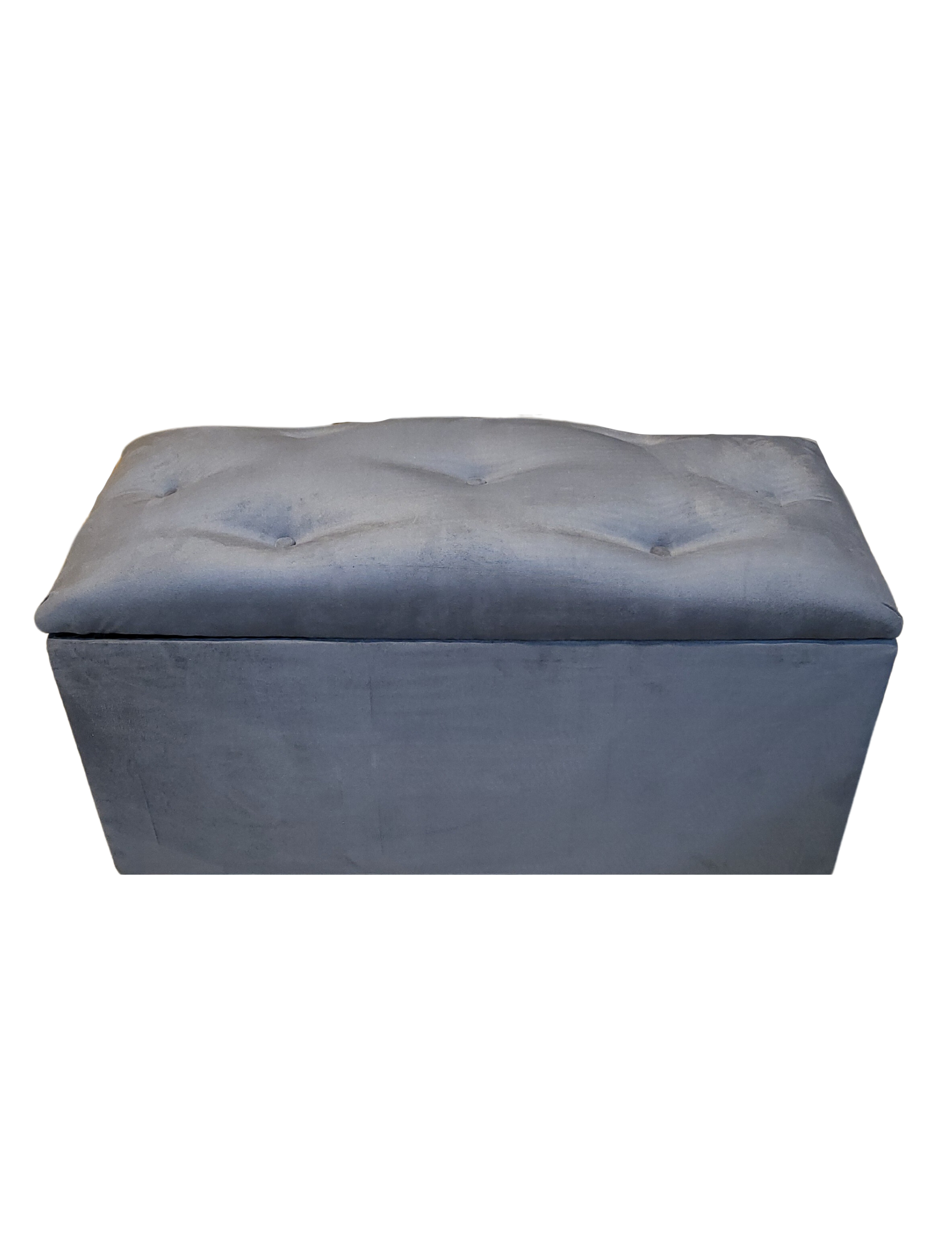 Baúl Botone XL Gris Felpa 95X40X50X40 Rimar-5