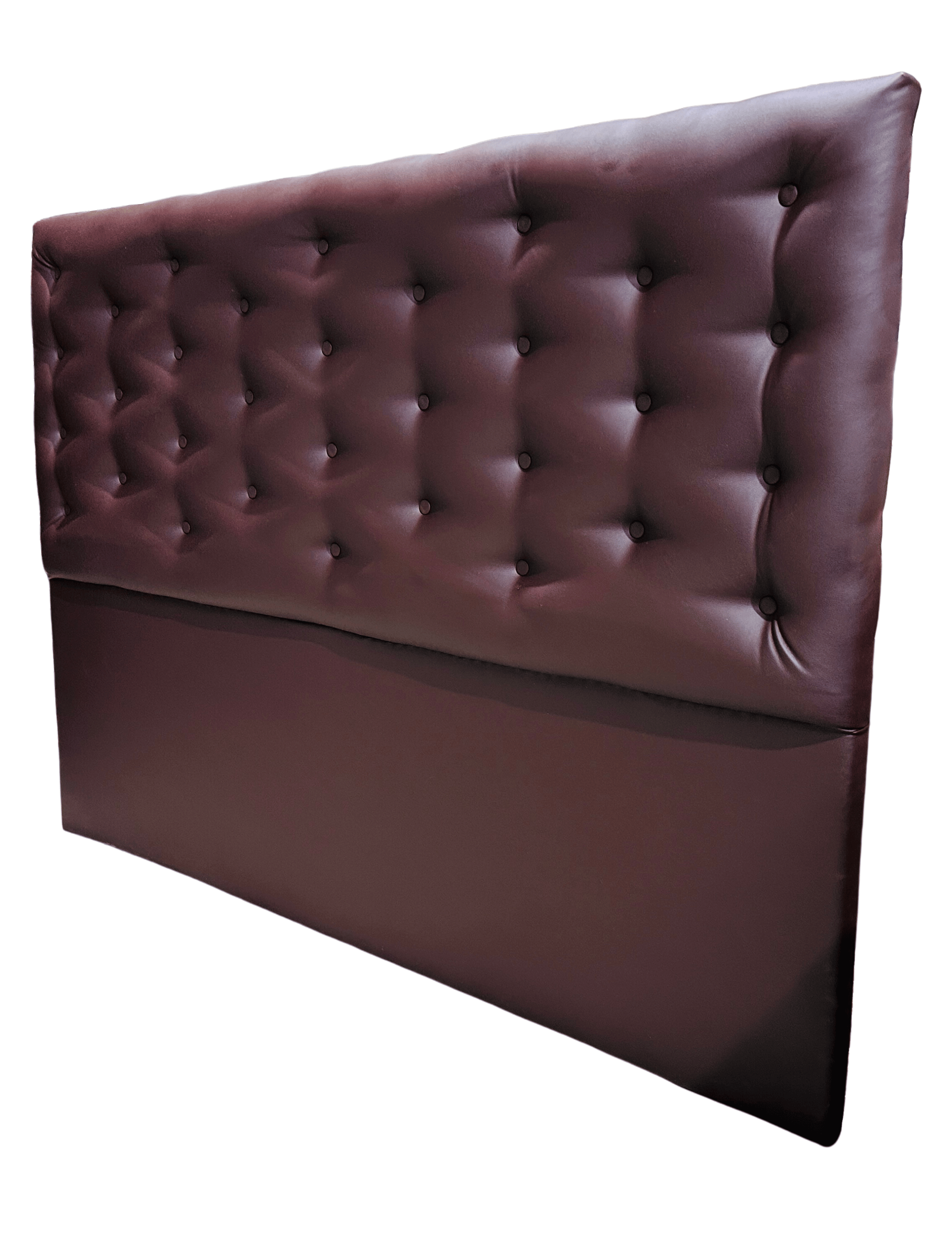 RESPALDO BOTONE A PISO KING CHOCOLATE ECO CUERO -3