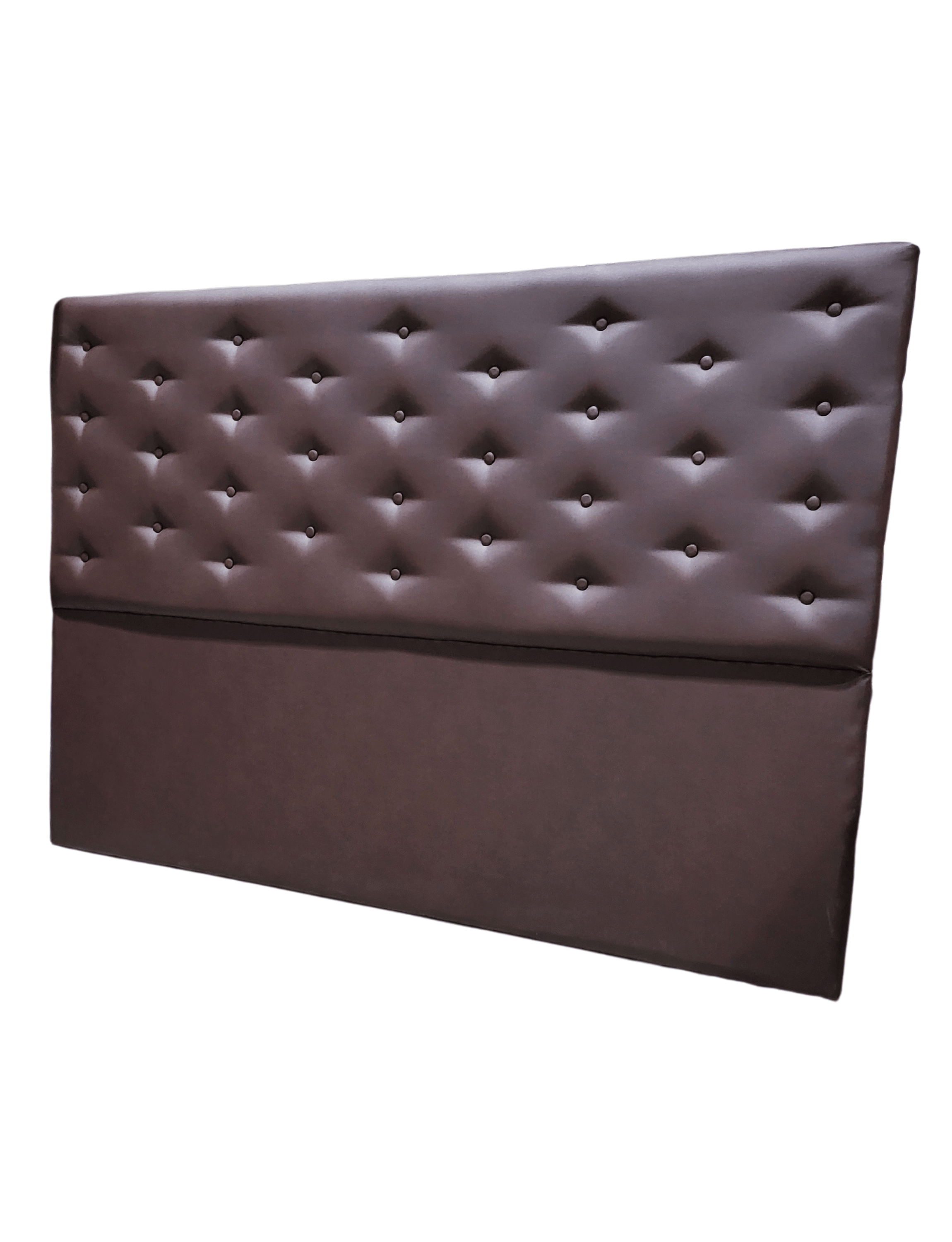 RESPALDO BOTONE A PISO KING CHOCOLATE ECO CUERO -4