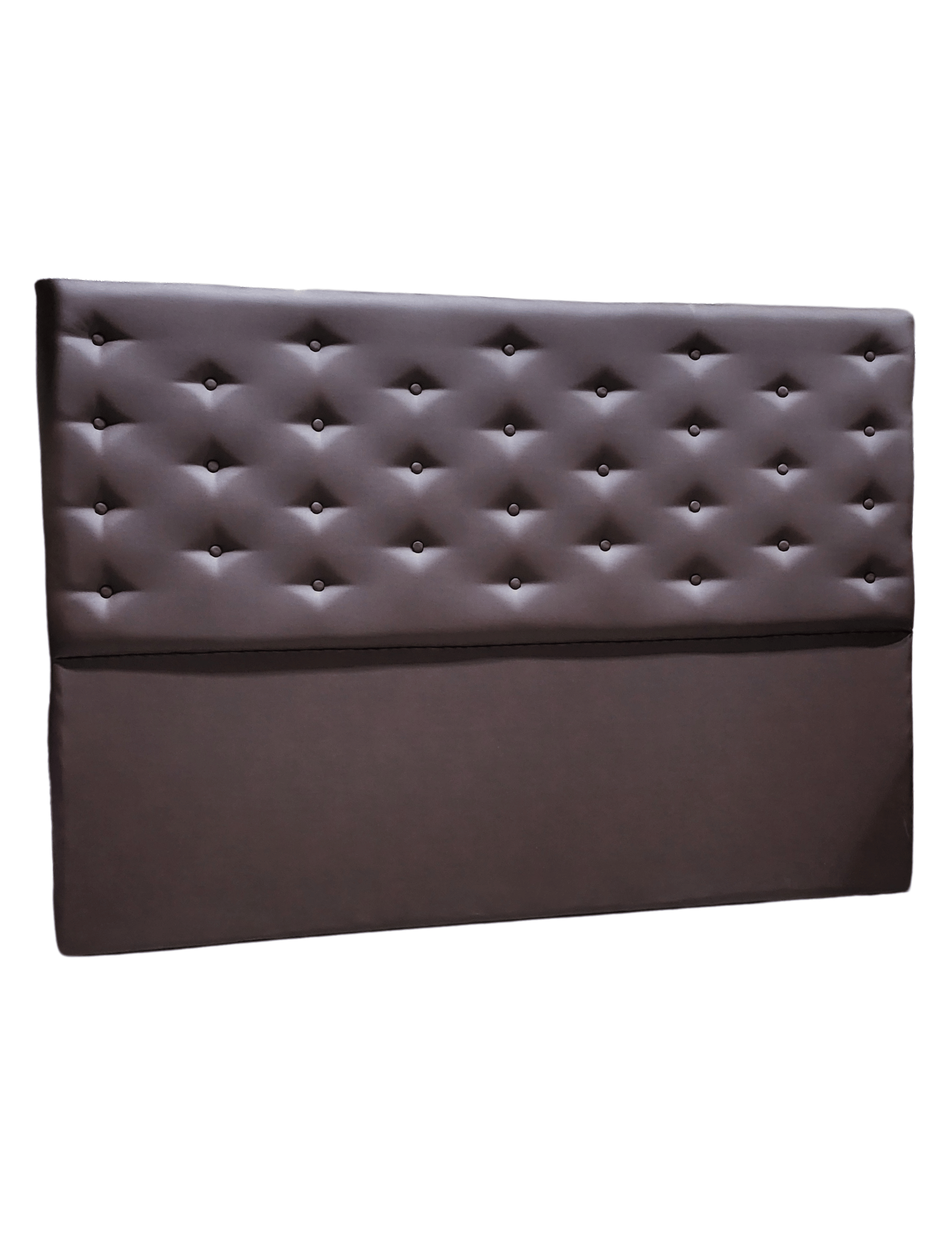 RESPALDO BOTONE A PISO KING CHOCOLATE ECO CUERO -5