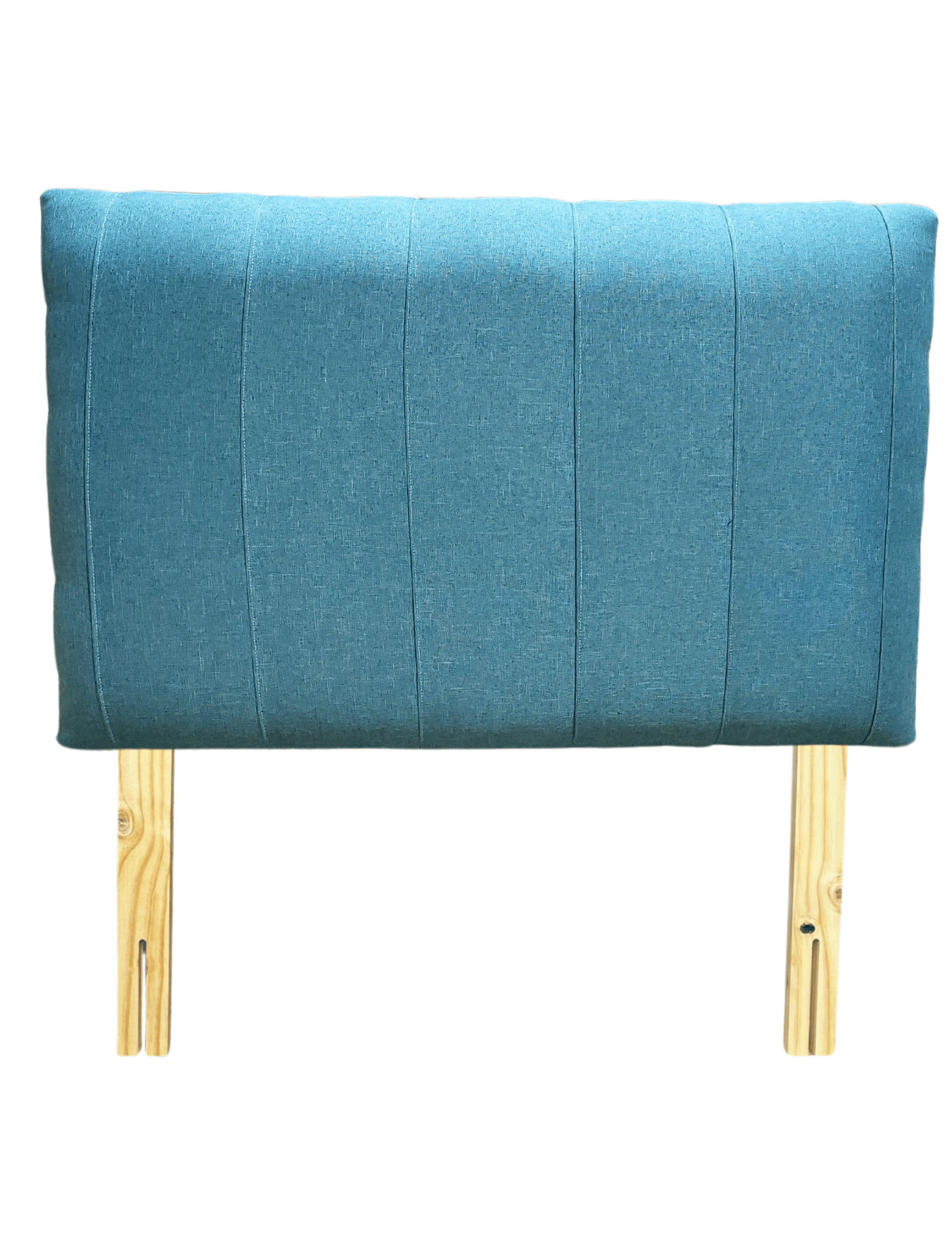 Respaldo 1 1/2 Turquesa Lino Lineal Rimar 107x60x6-6