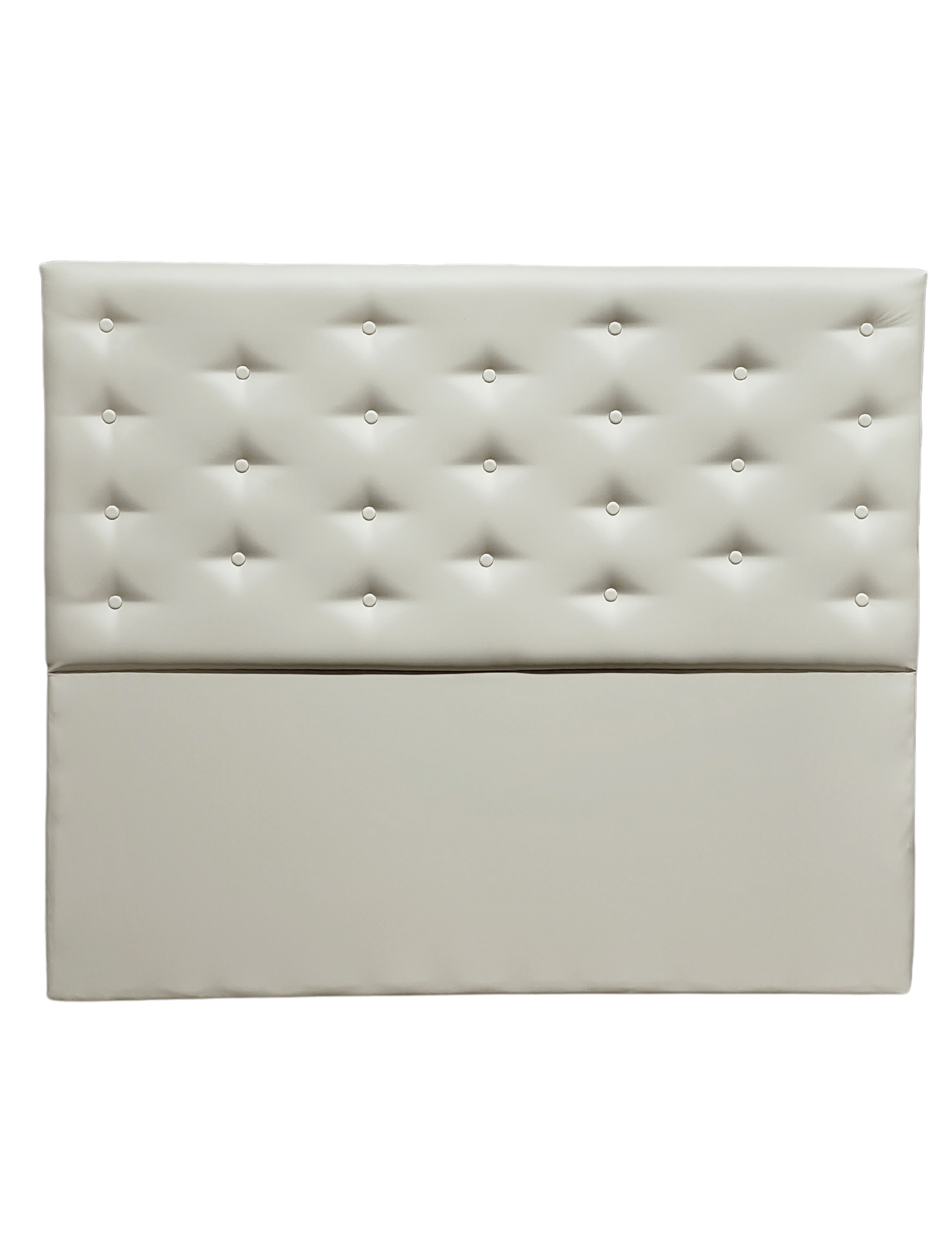 Respaldo 2 Plazas Beige Eco cuero Botone a piso Rimar-2