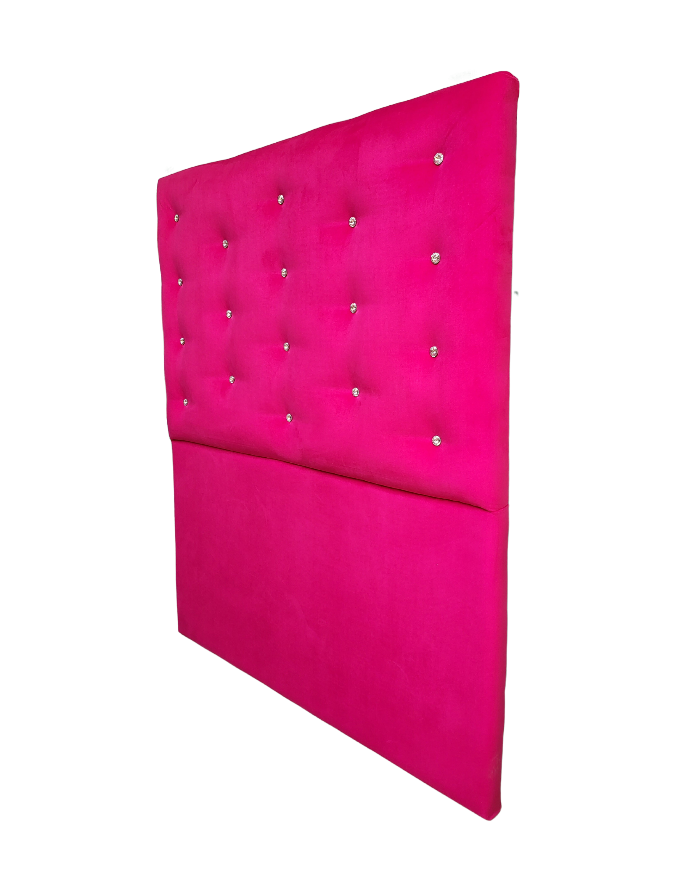 Respaldo 1 Plaza Botón Fucsia Diamante a piso -2