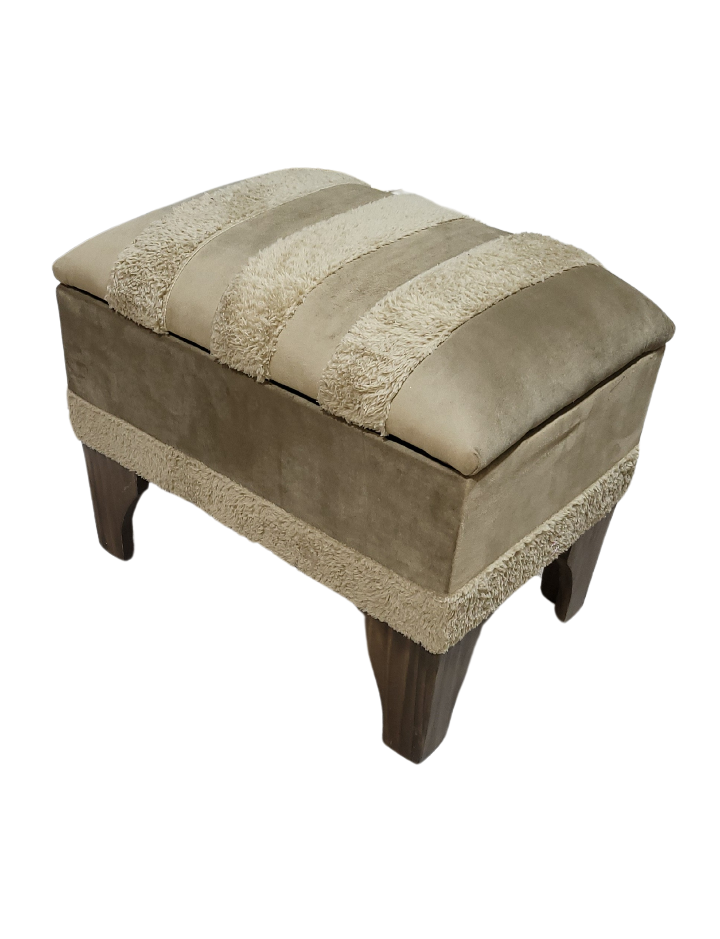 Banqueta Baúl Pelu Cafe 60x40x45x20 Muebles Rimar-2