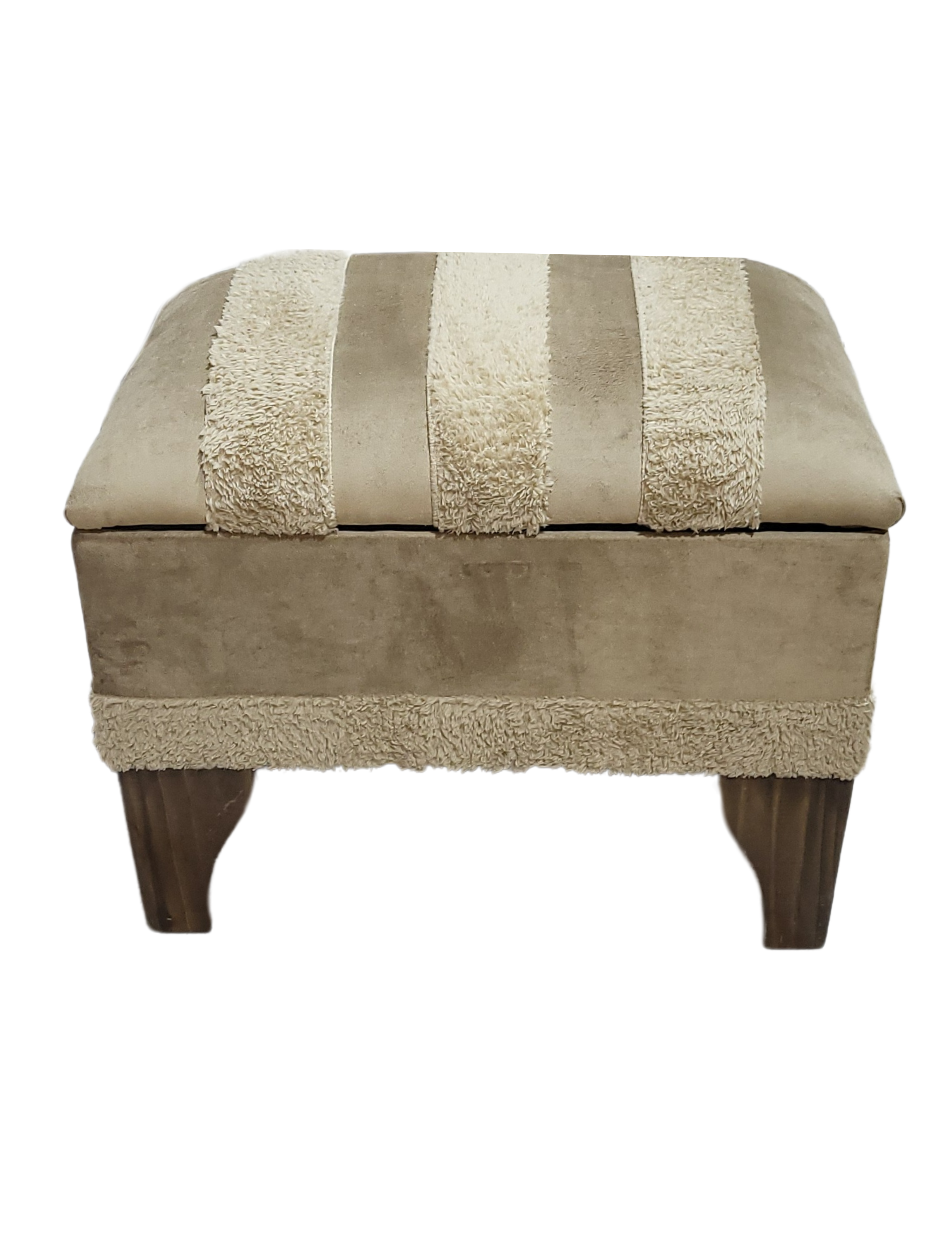 Banqueta Baúl Pelu Cafe 60x40x45x20 Muebles Rimar-3